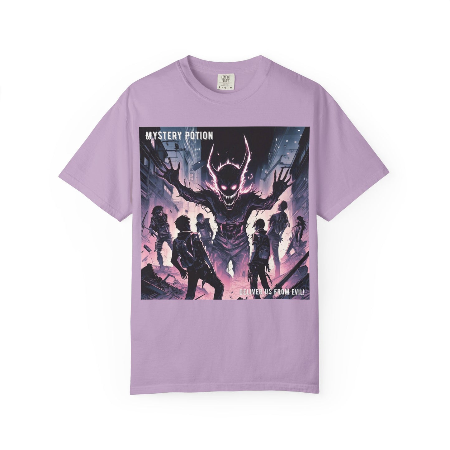 Mystery Potion Evil Satanic Graphic Tee, Unisex T-Shirt for Gamers, Cosplay Costume, Casual Wear, Unique Devilish Gift Idea
