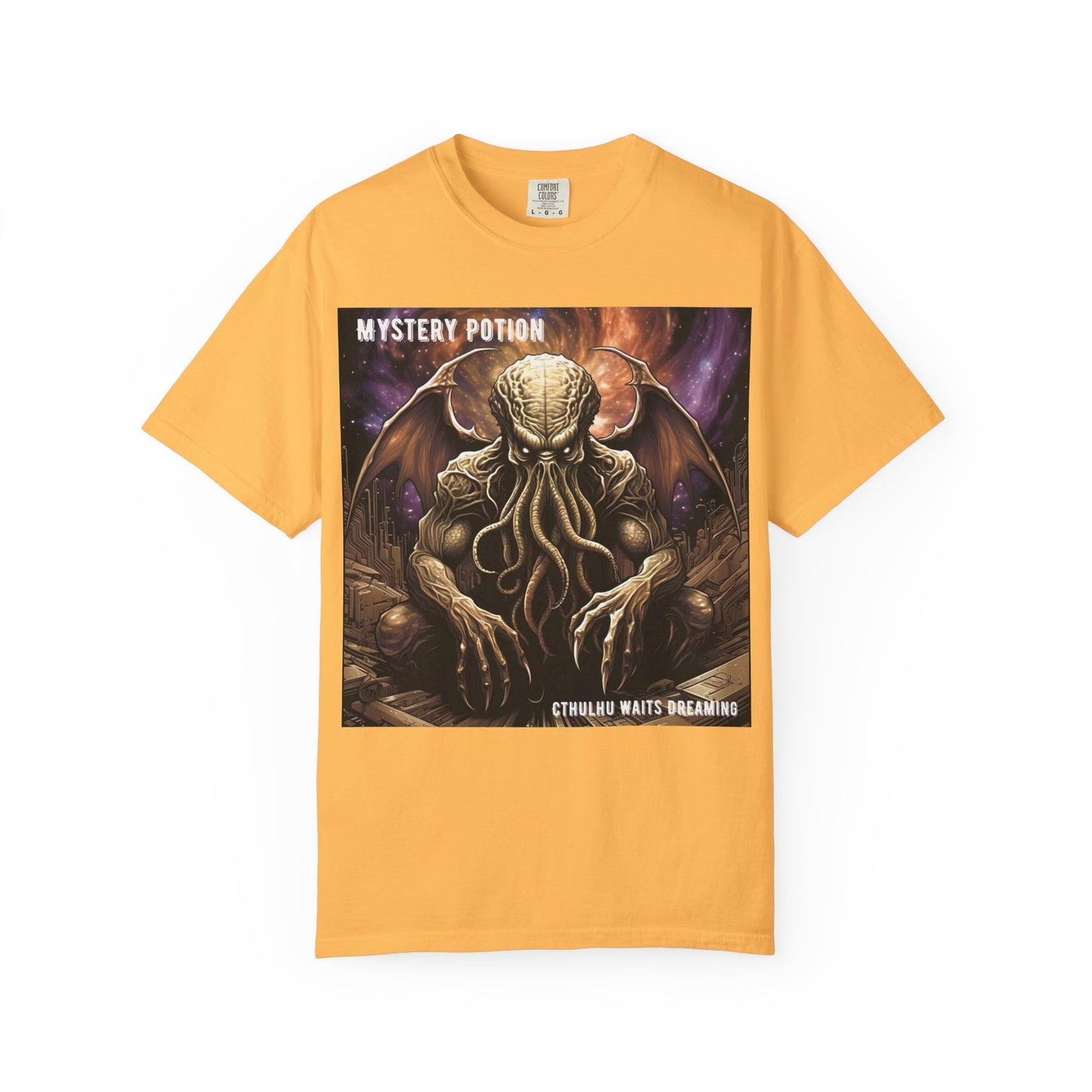 Mystery Potion Unisex T-Shirt, Cthulhu Inspired Tee, Gothic Apparel, Witchy Clothing, Halloween Outfit, Fantasy Fan Gift