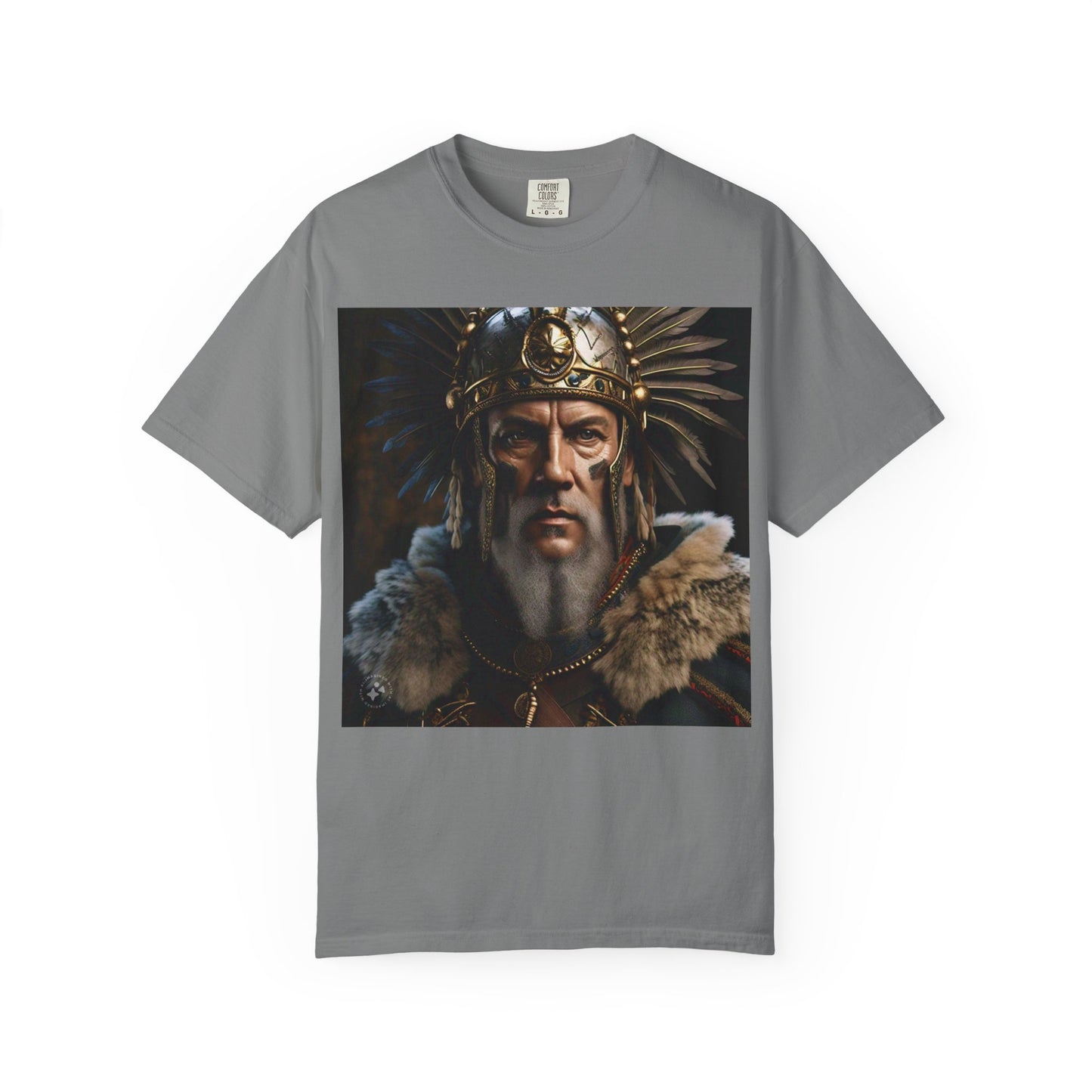 Warrior Spirit Garment-Dyed T-Shirt, Vintage Tee, Unisex Fashion, Gift for Him, Casual Wear, Graphic Top, Everyday Style