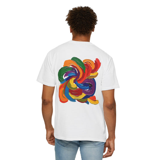 Colorful Swirl Unisex T-Shirt, Vibrant Art Tee, Casual Wear, Gift for Artists, Statement Shirt, Summer Outfit