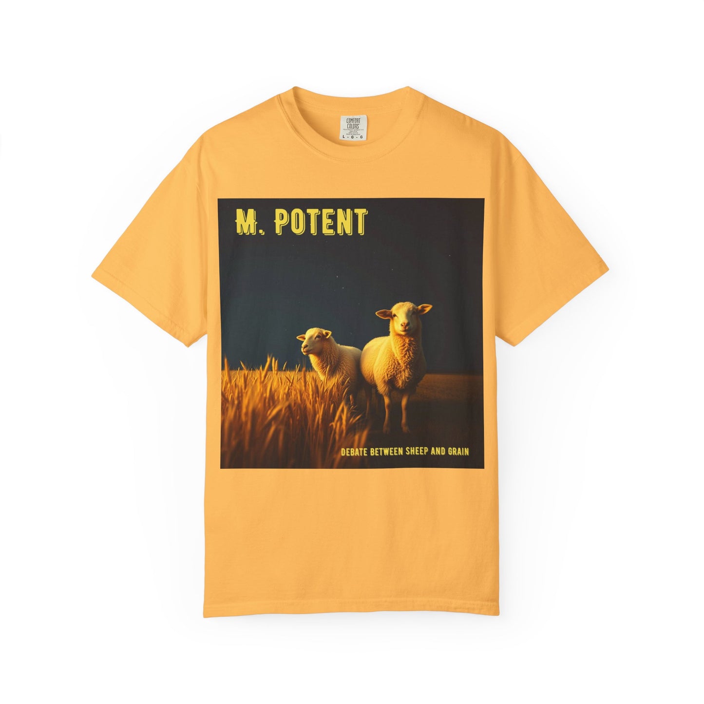 Debate Between Sheep and Grain by M. Potent, Sheep Graphic T-Shirt, Unisex Fashion Top, Farm Life Tee, Gift for Animal Lovers, Casual Everyday Wear