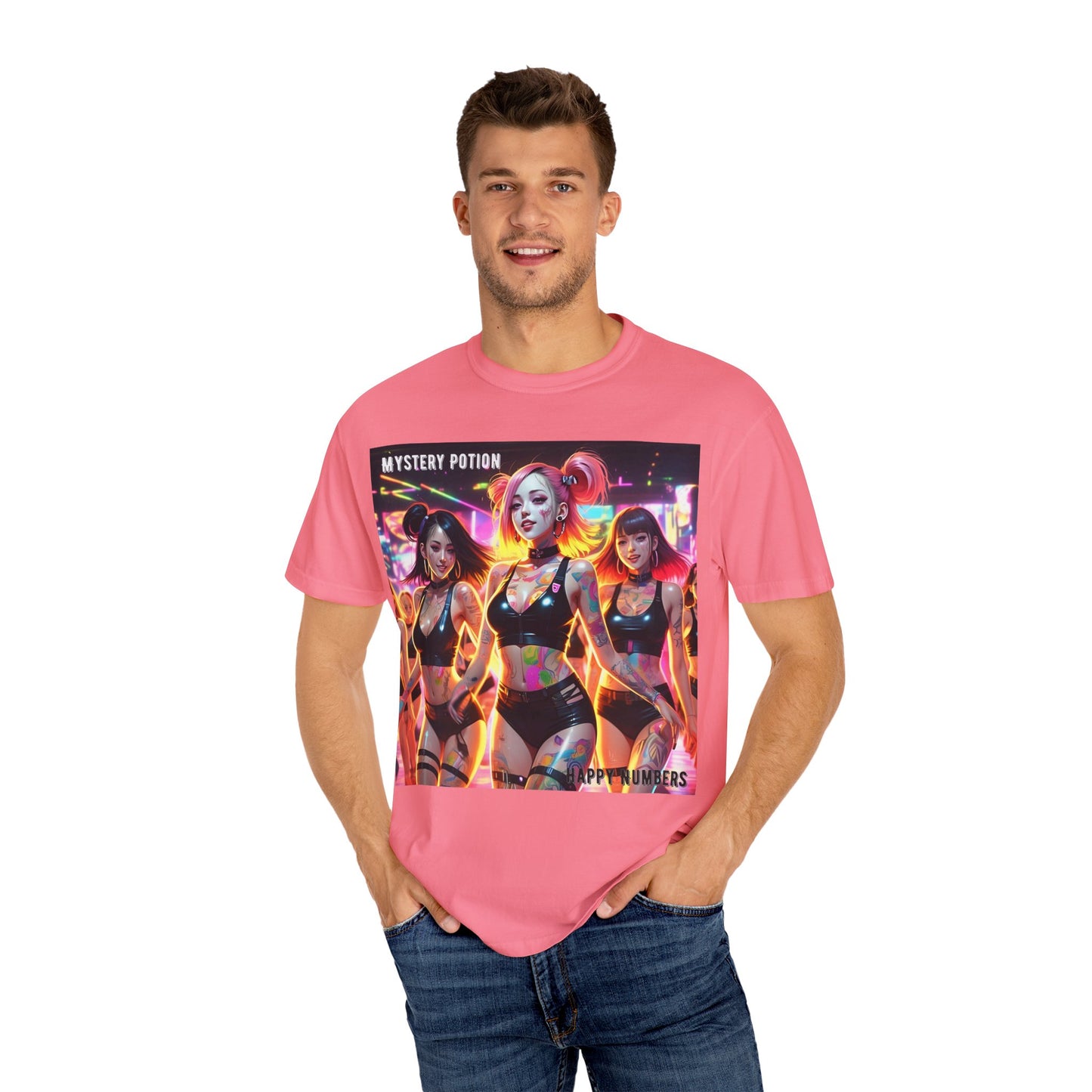 Mystery Potion Unisex T-Shirt, Trendy Graphic Tee for Women, Summer Festival Shirt, Edgy Streetwear, Gifts for Gamers, Cool Casual Wear