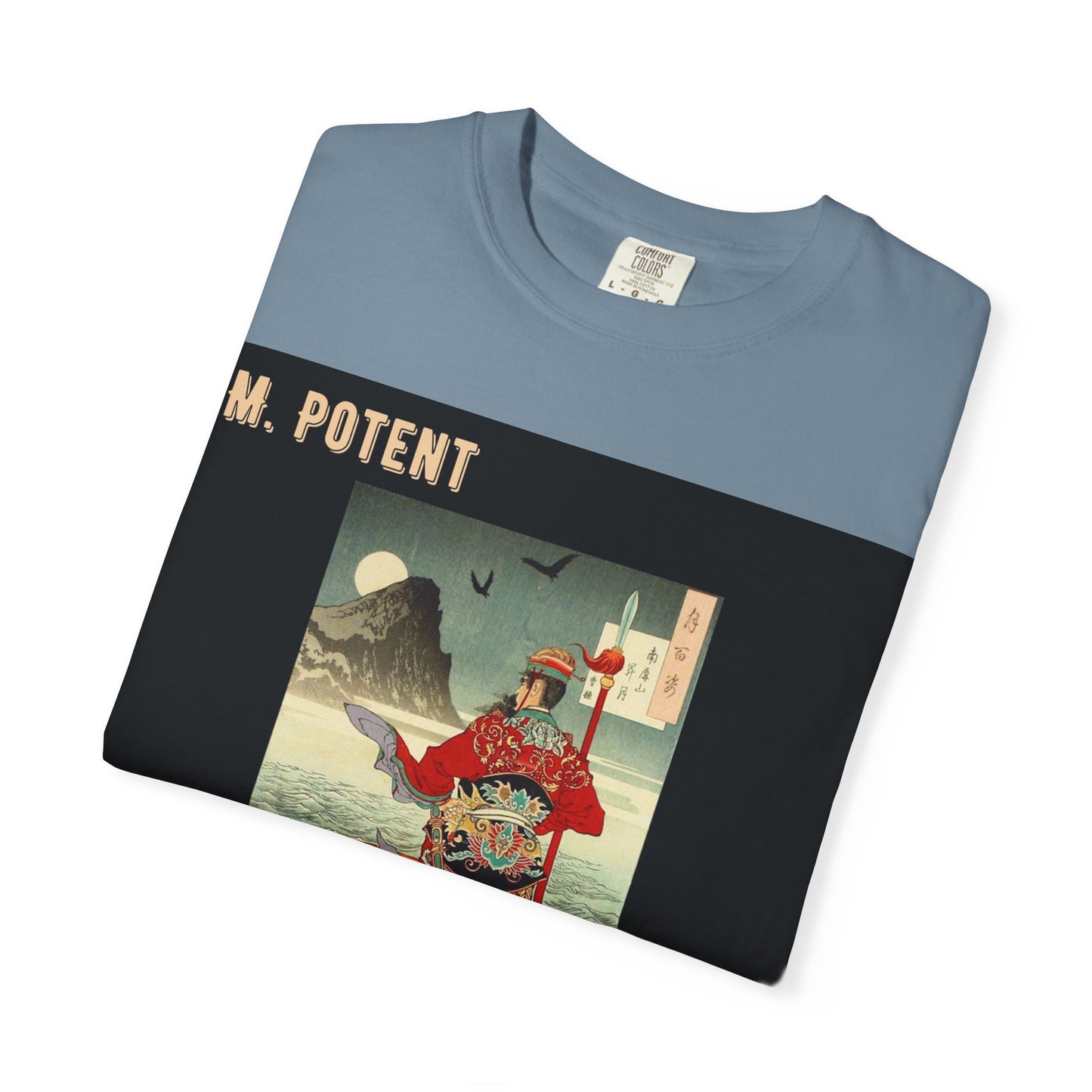 M. Potent Unisex Garment-Dyed T-Shirt, Casual Tee, Graphic Shirt, Streetwear Fashion, Gift for Music Lovers, Unique Style