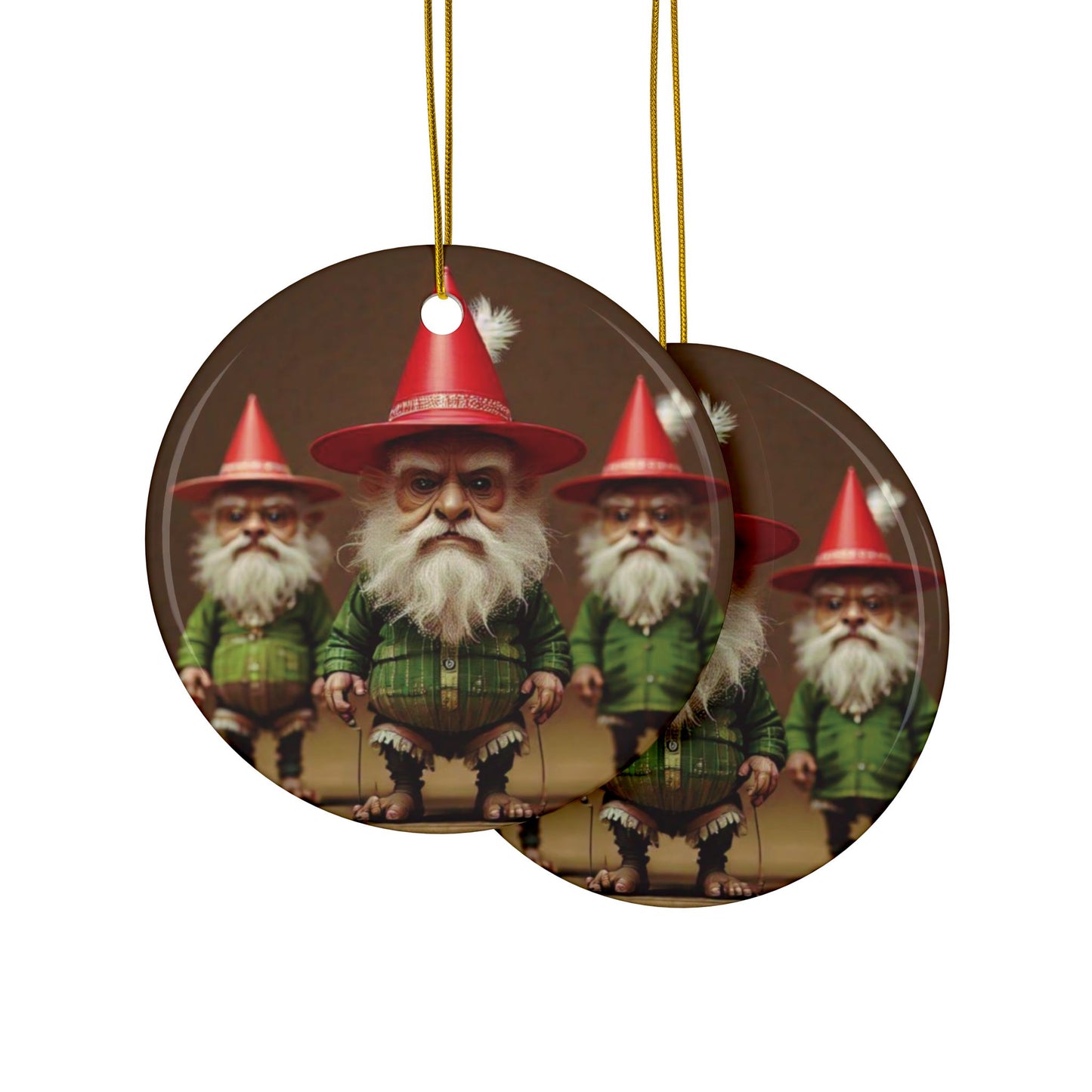 Whimsical Holiday Ornaments, Christmas Tree Decor, Unique Gift, Festive Home Decor, Gnome Ornaments