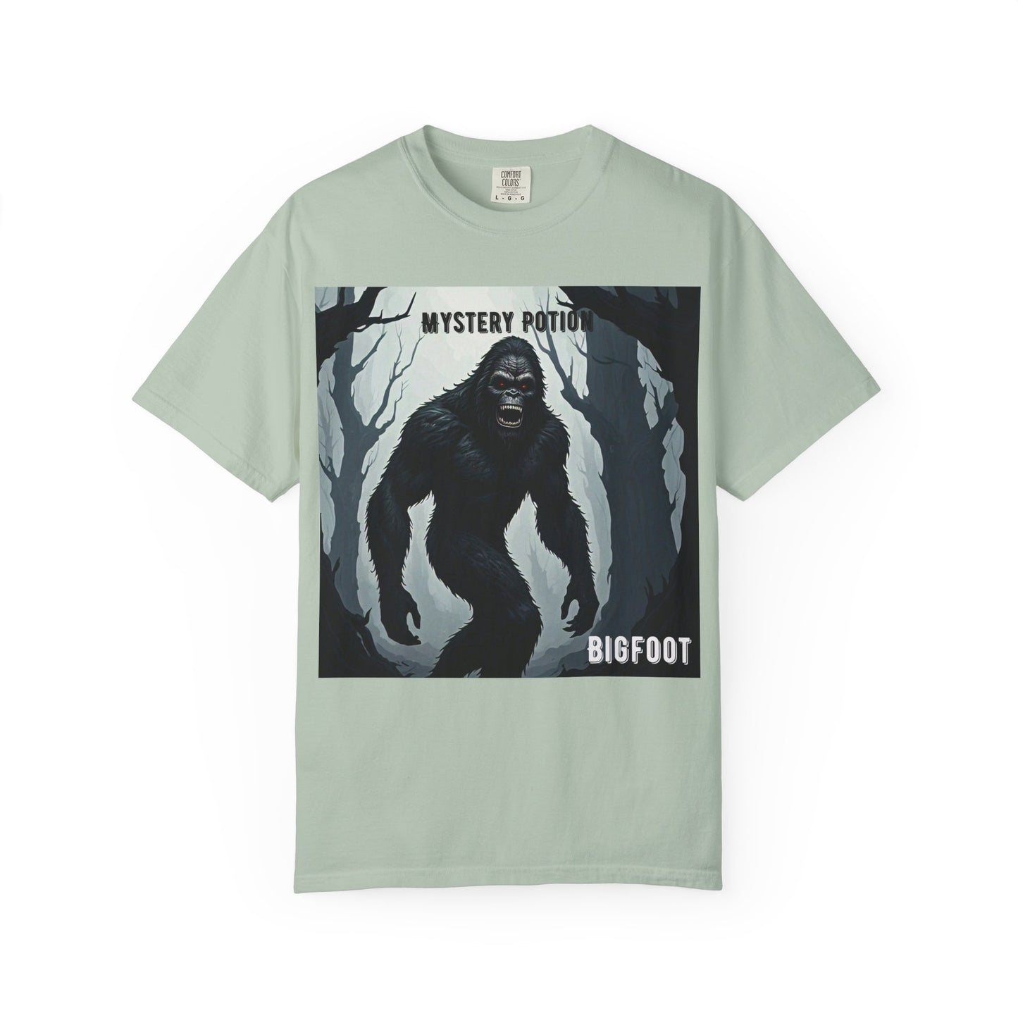 Bigfoot by Mystery Potion T-shirt, Unisex Statement Tee, Gift for Nature Lovers, Outdoor Adventure Shirt, Fun Graphic Tee