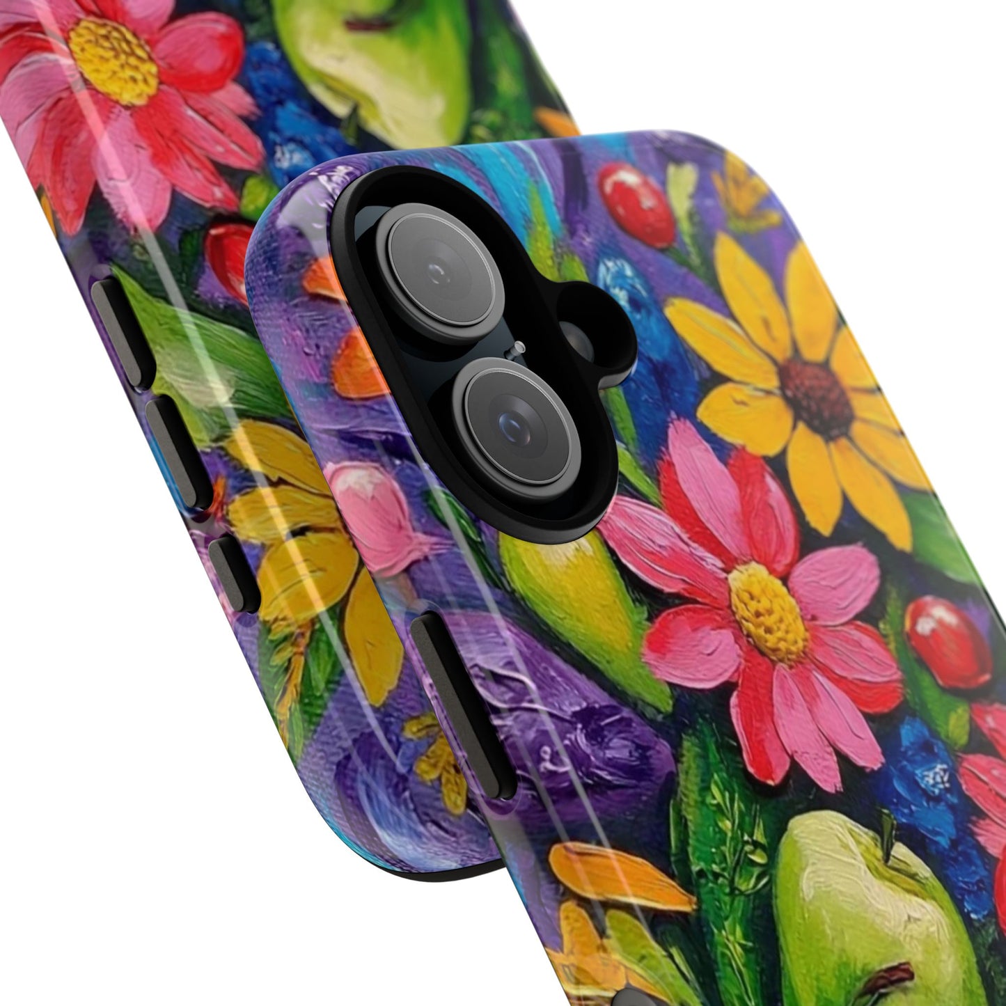 Flower to the Power of Fruit Tough Cases, vibrant, colorful floral and culinary beauty and classy