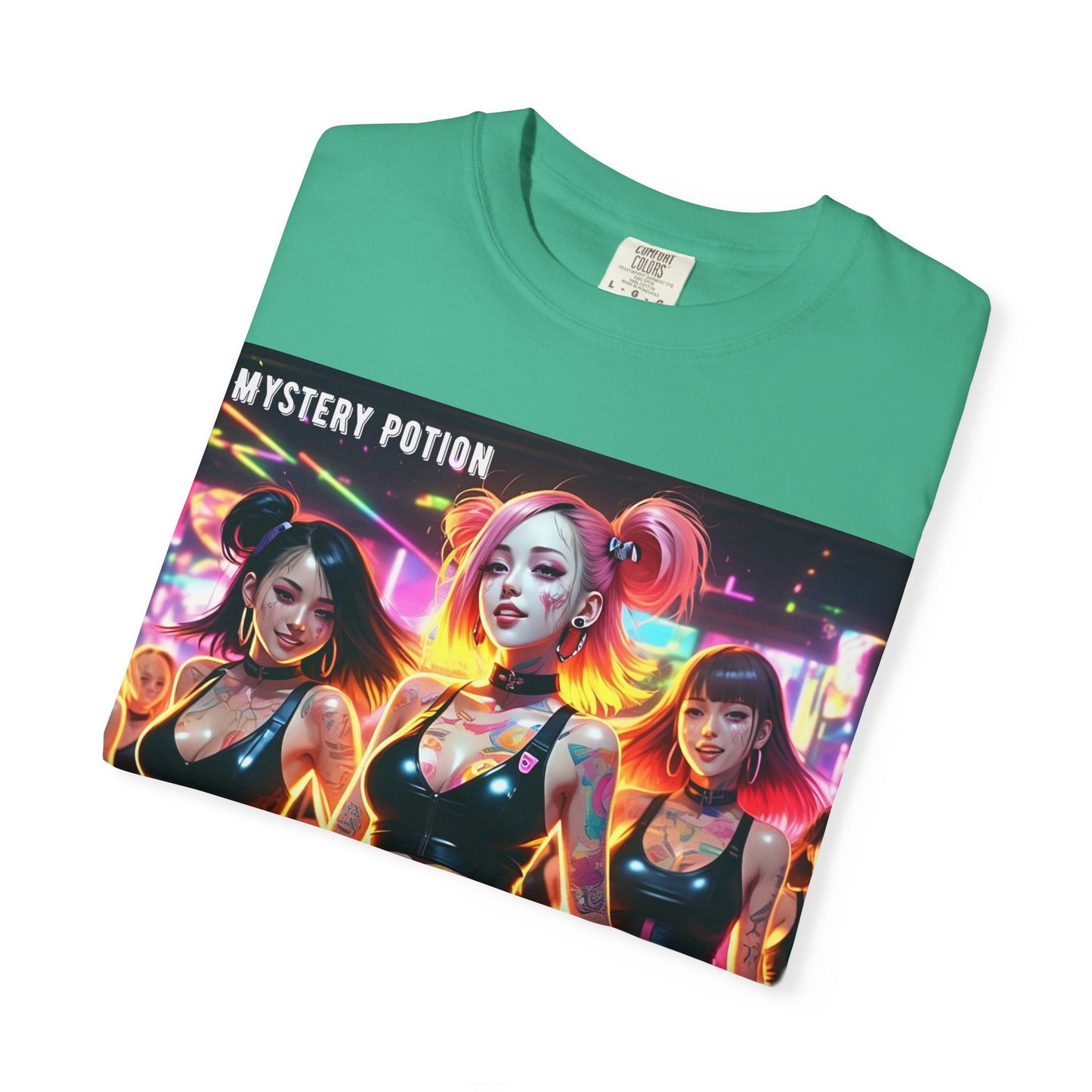 Mystery Potion Unisex T-Shirt, Trendy Graphic Tee for Women, Summer Festival Shirt, Edgy Streetwear, Gifts for Gamers, Cool Casual Wear