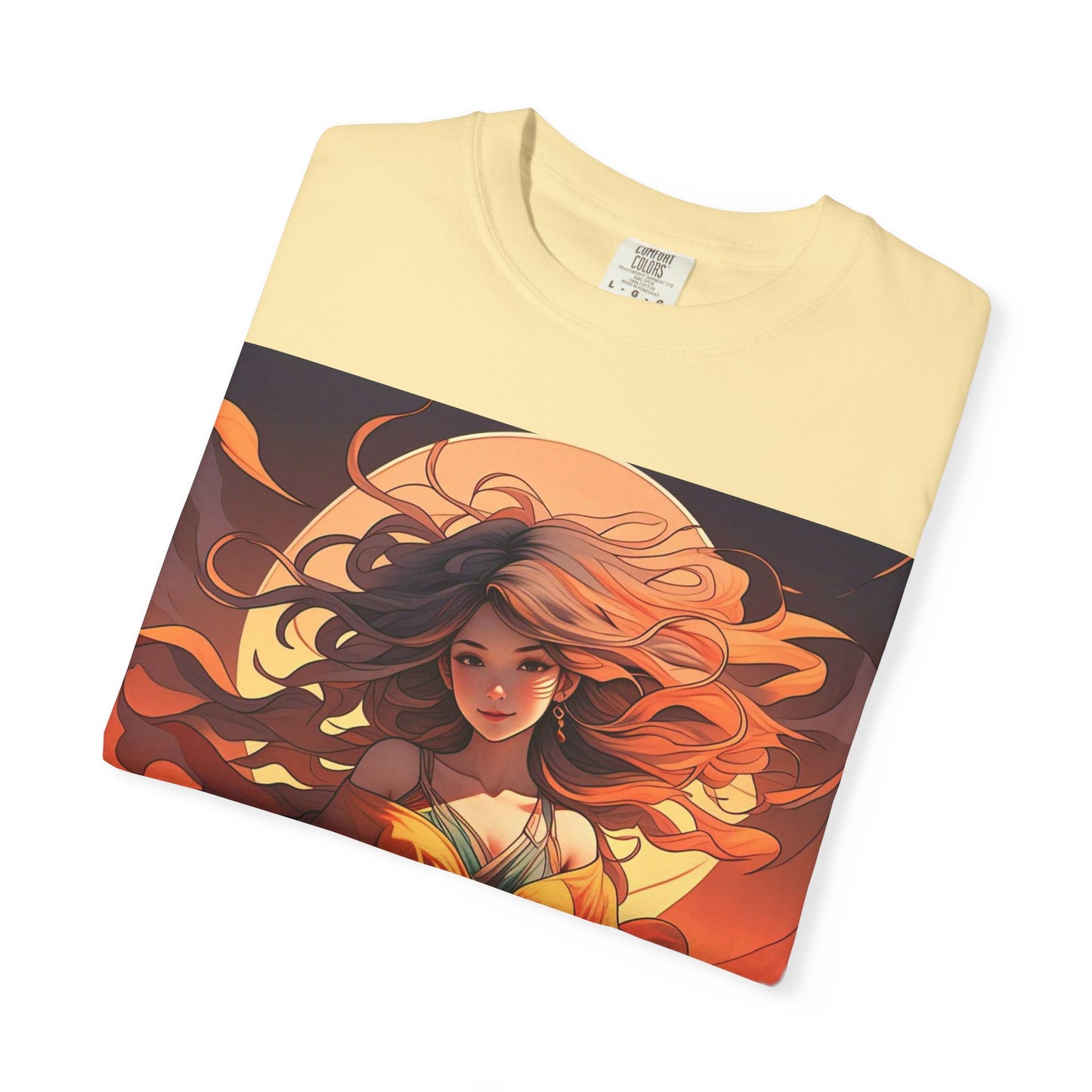 Mystical Autumn Goddess T-shirt, Enchanted Graphic Tee, Boho Style Apparel, Art Inspired Top, Unique Gift for Her, Festival Fashion