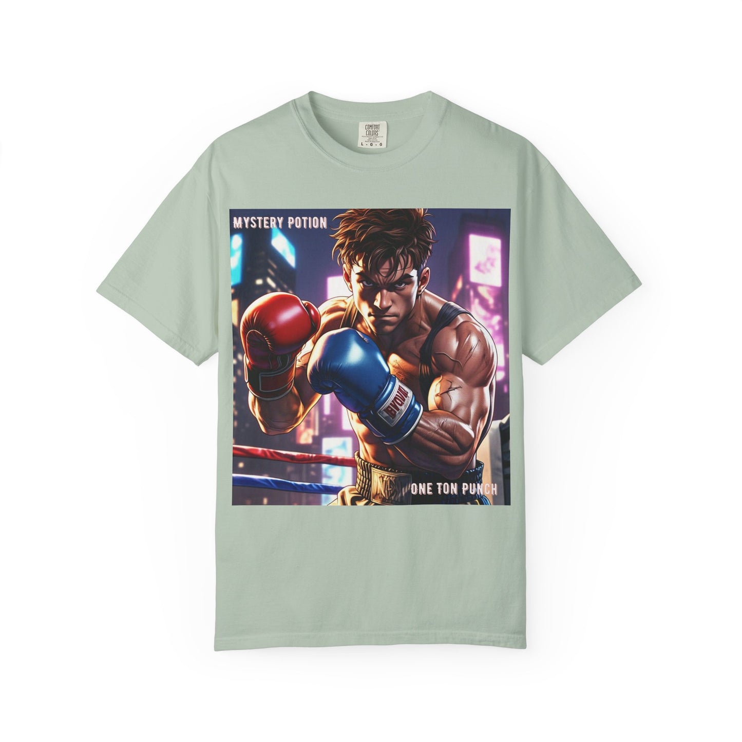 'One Ton Punch' by Mystery Potion, Boxer T-Shirt, Unisex Graphic Tee, Gift for Gamers, Vintage Style Shirt, Cool Casual Wear, Streetwear Fashion