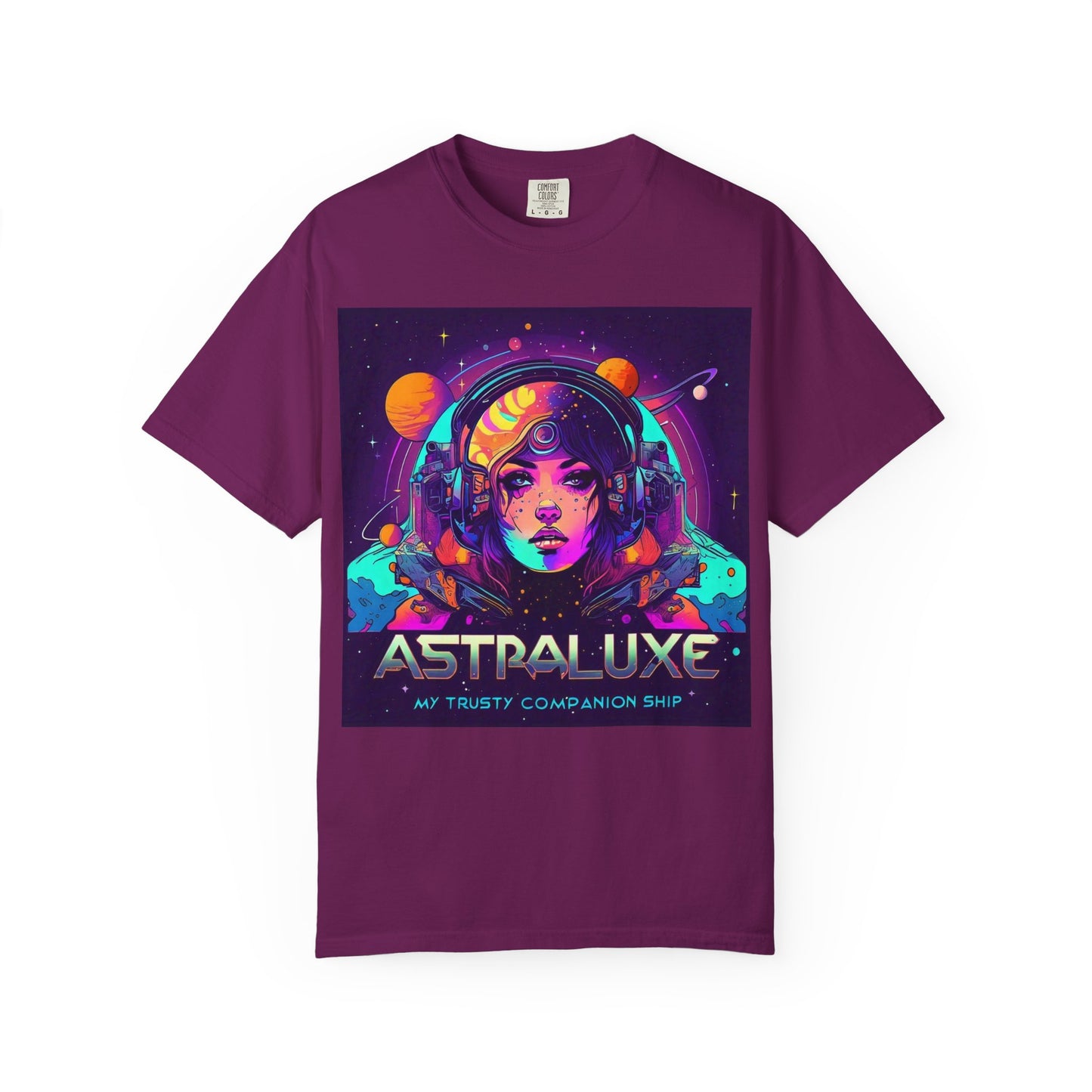 Astraluxe Unisex T-Shirt, Space Theme Tee, Gifts for Sci-Fi Lovers, Cosplay Costume, Festival Wear, Vintage Graphic Top