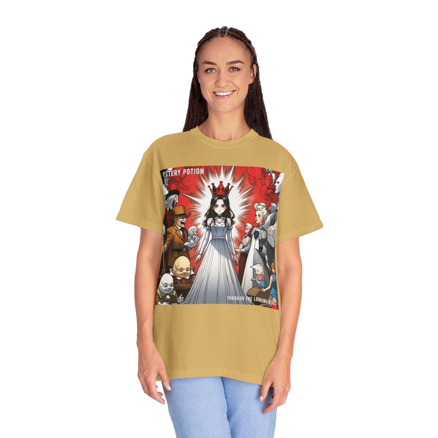 Mystery Potion's Alice In Wonderland Graphic Unisex T-shirt | Cool Casual Wear, Gift for Fans, Art Lovers, Anime Style Merch, Unique Everyday Tee