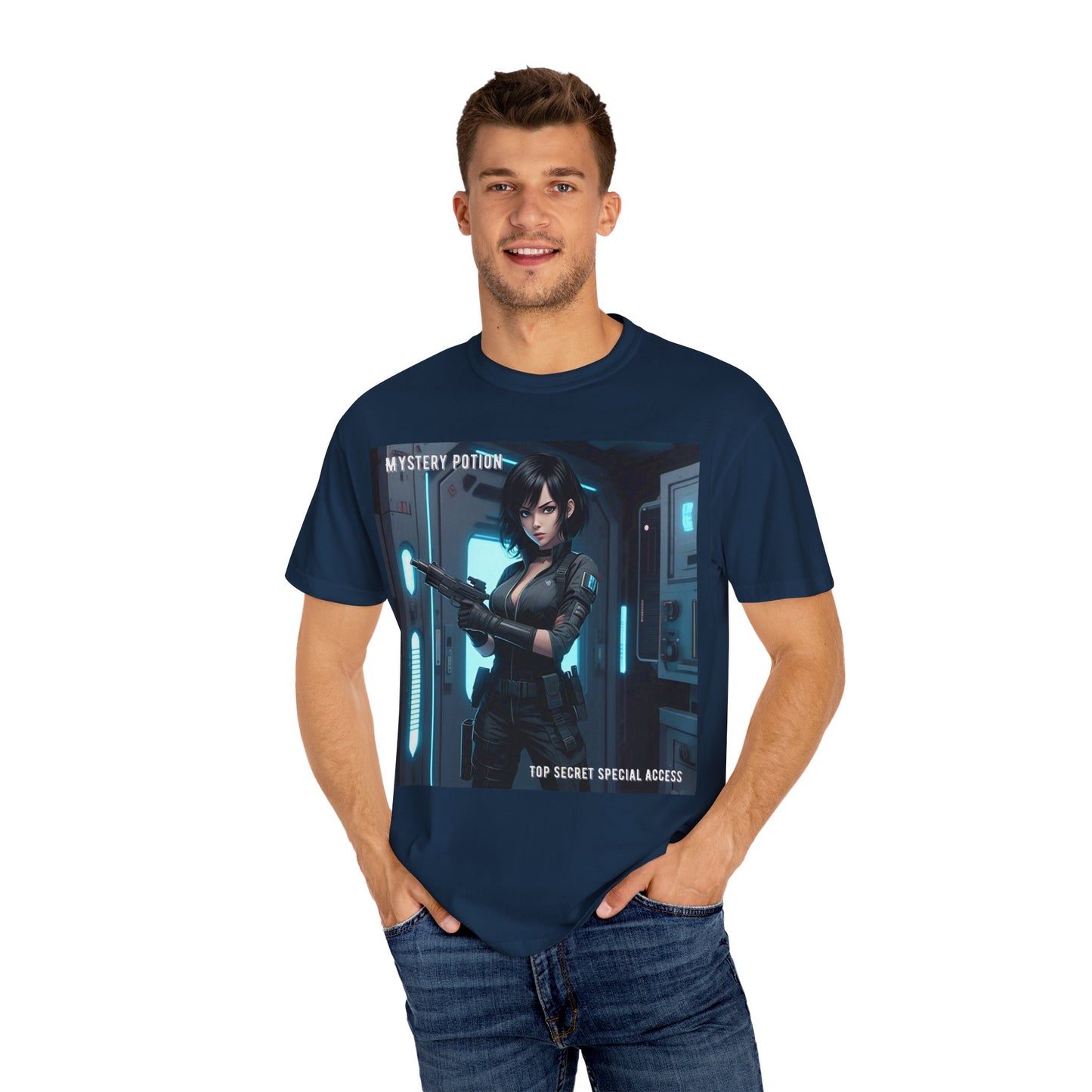 Mystery Potion Graphic Tee, Gamer T-Shirt, Unisex Clothing, Casual Wear, Birthday Gift, Top Secret Access Shirt