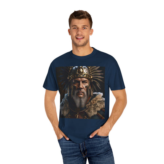 Warrior Spirit Garment-Dyed T-Shirt, Vintage Tee, Unisex Fashion, Gift for Him, Casual Wear, Graphic Top, Everyday Style