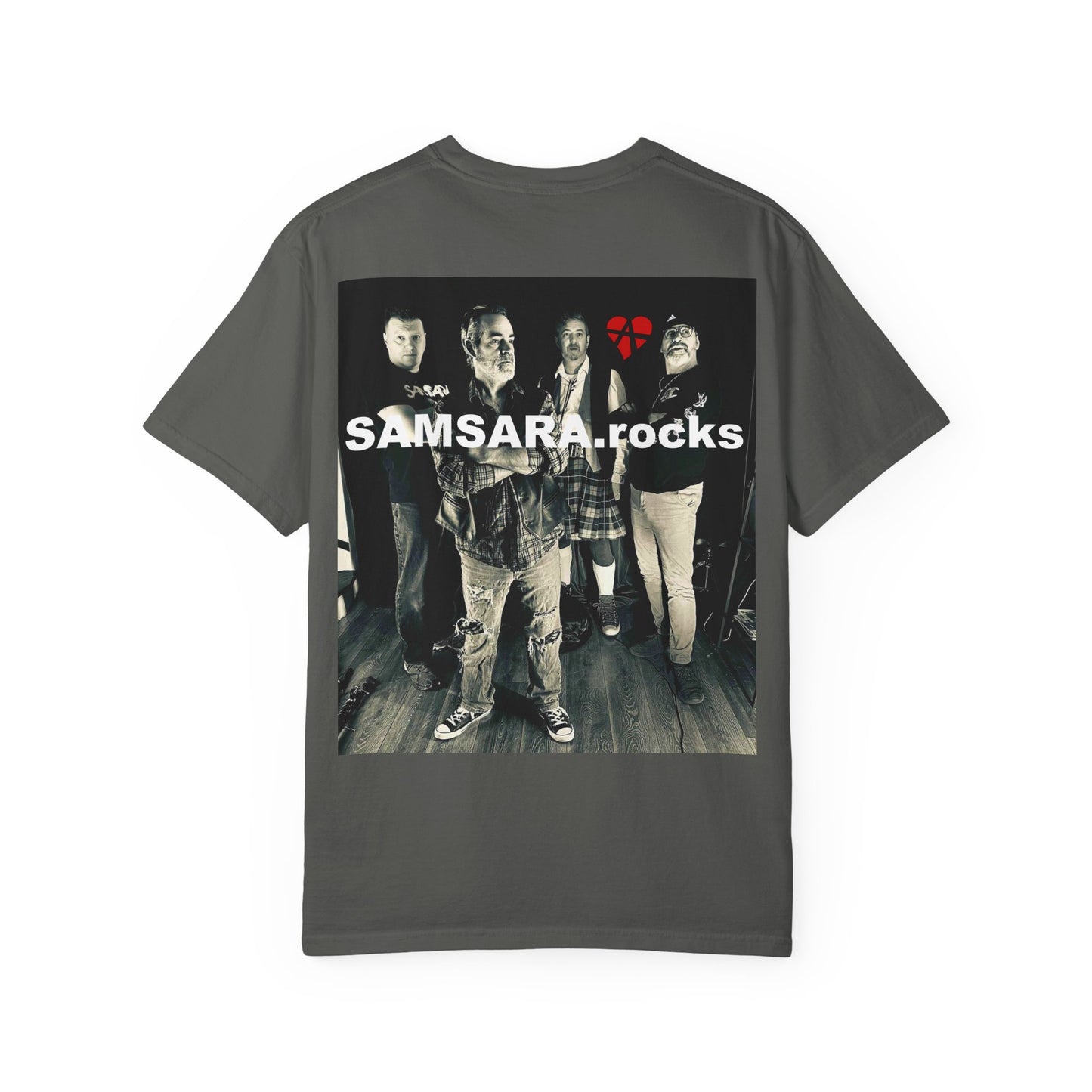 Samsara Unisex T-Shirt, Band Picture on back, Comfortable Graphic Shirt for Music Lovers, Perfect for Concerts, Gifts for Friends, Casual Wear, Street Style