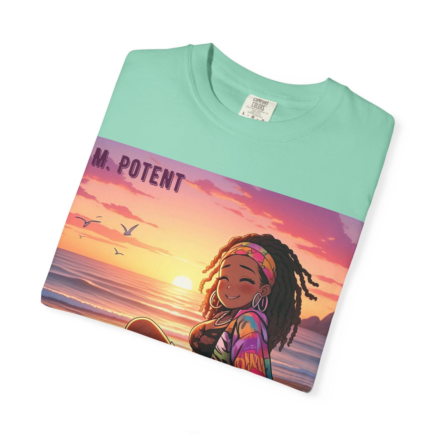 'Now You're Speaking My Language' by M. Potent, Beach Vibes Unisex Garment-Dyed T-shirt, Summer Apparel, Chill T-shirt, Vacation Wear, Perfect Gift for Sun Lovers, Graphic Tee