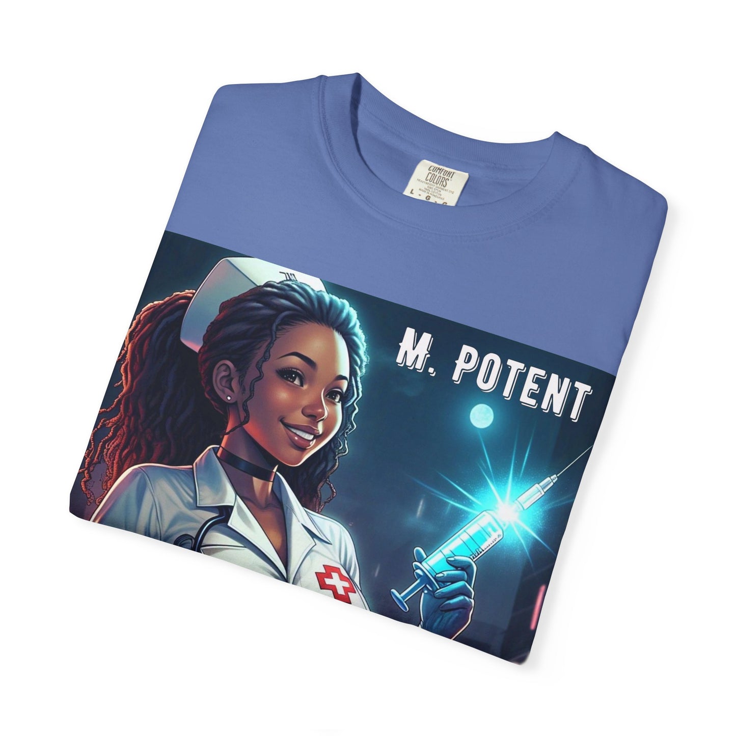 M. Potent's 'A Vaccine Against Evil', Medicine-Themed Unisex T-Shirt, Positive Vibes, Great for Nurses, Vaccination Awareness, Gift for Healthcare Workers