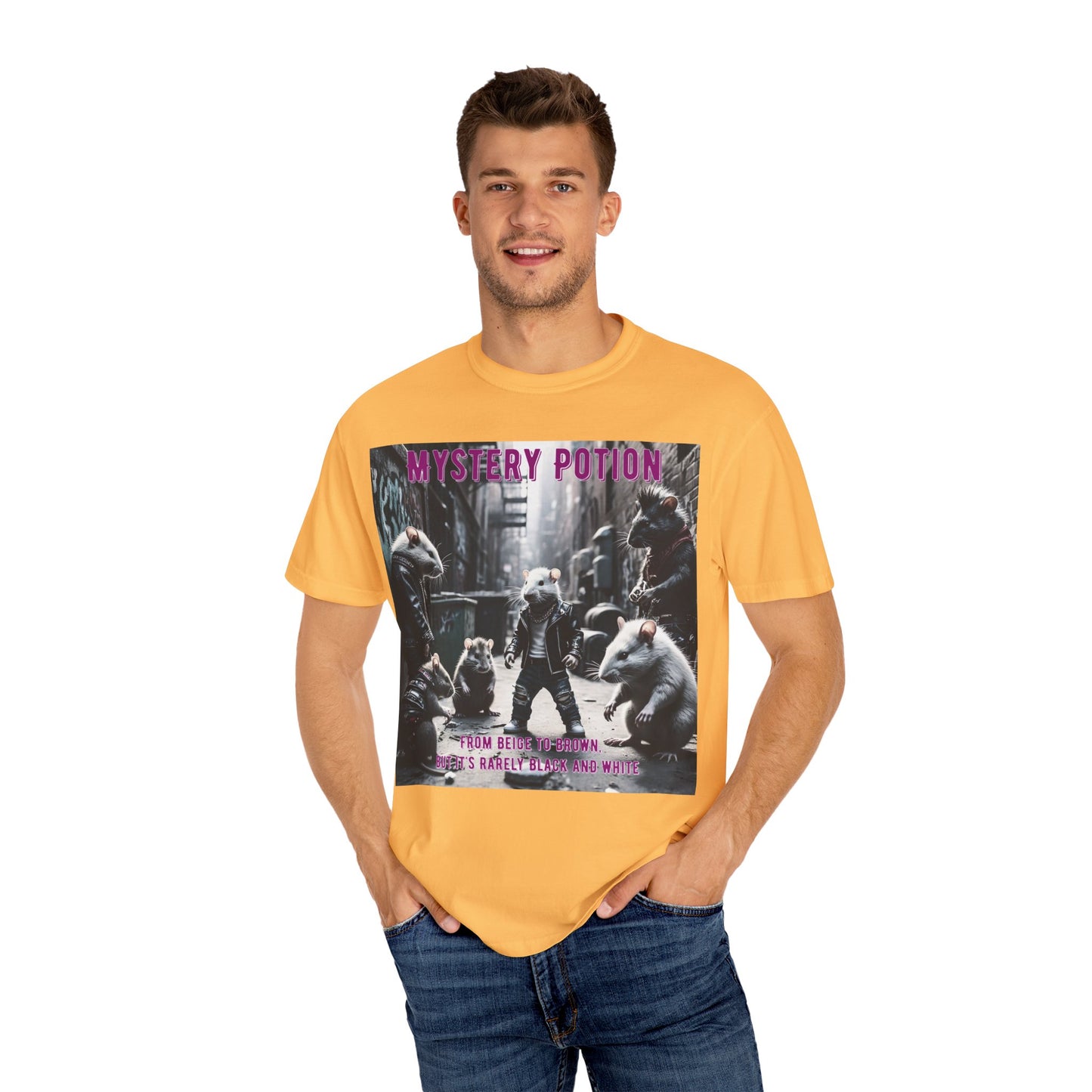 'From Beige to Brown, but it's Rarely Black and White' by Mystery Potion, Anti-Racism Statement Unique Graphic Tee, Mystery Potion's Unity in Diversity Unisex T-Shirt, Casual Wear, Festival Fashion, Summer Style