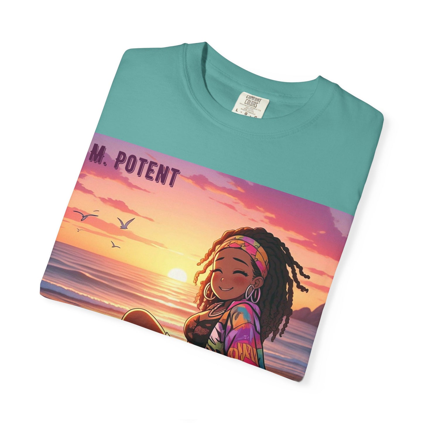 'Now You're Speaking My Language' by M. Potent, Beach Vibes Unisex Garment-Dyed T-shirt, Summer Apparel, Chill T-shirt, Vacation Wear, Perfect Gift for Sun Lovers, Graphic Tee