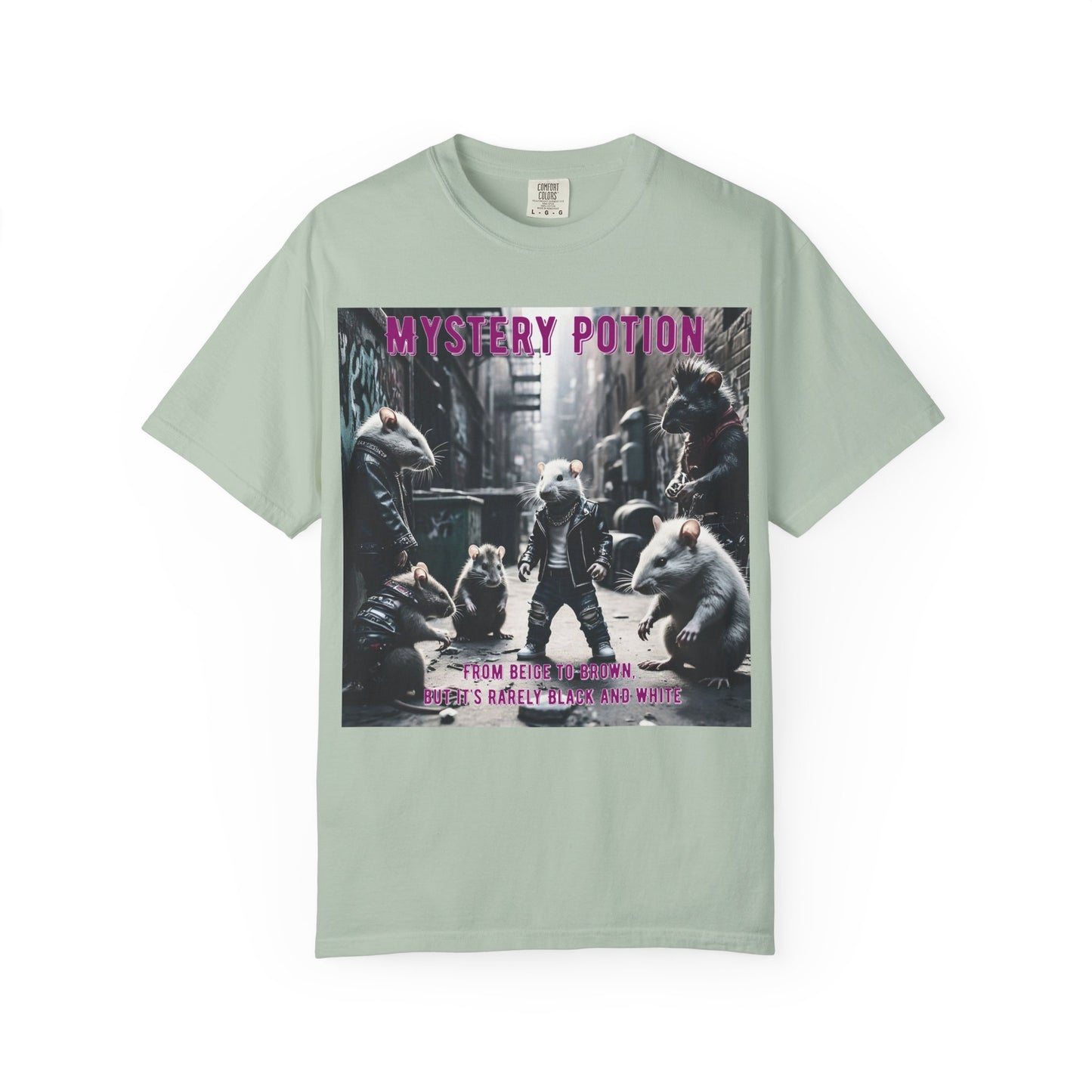 'From Beige to Brown, but it's Rarely Black and White' by Mystery Potion, Anti-Racism Statement Unique Graphic Tee, Mystery Potion's Unity in Diversity Unisex T-Shirt, Casual Wear, Festival Fashion, Summer Style