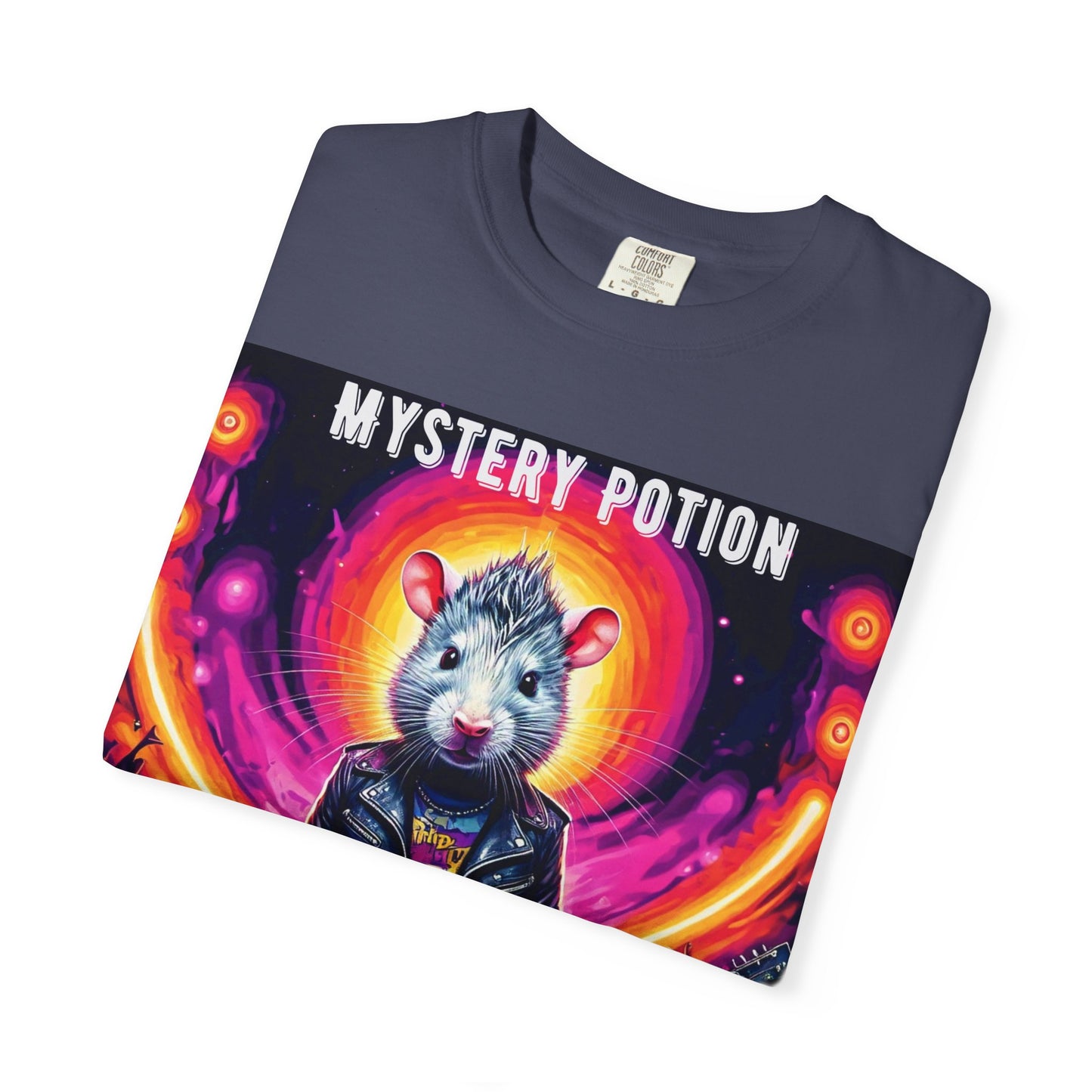 Mystical Hamster Graphic Tee | Unisex Edgy T-Shirt, Perfect for Festivals, Concerts, Gifts, Casual Wear, and Parties