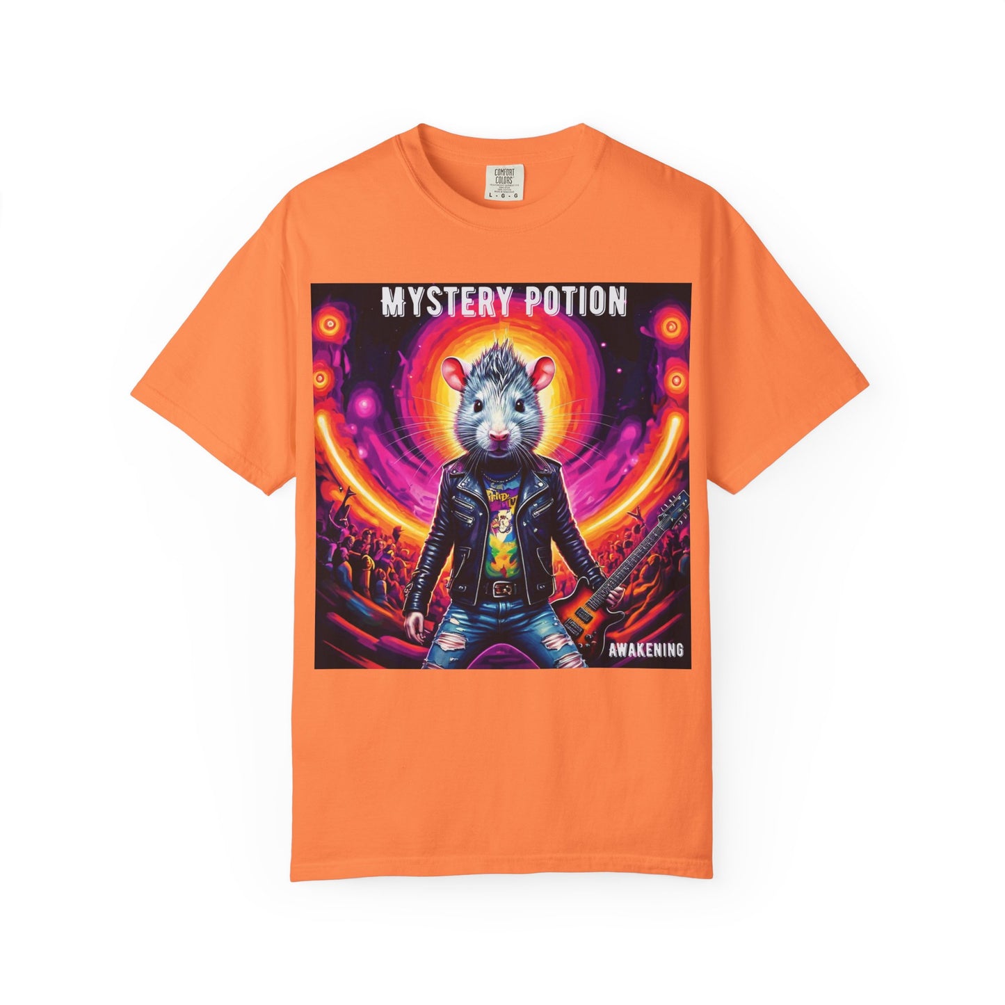 Mystical Hamster Graphic Tee | Unisex Edgy T-Shirt, Perfect for Festivals, Concerts, Gifts, Casual Wear, and Parties