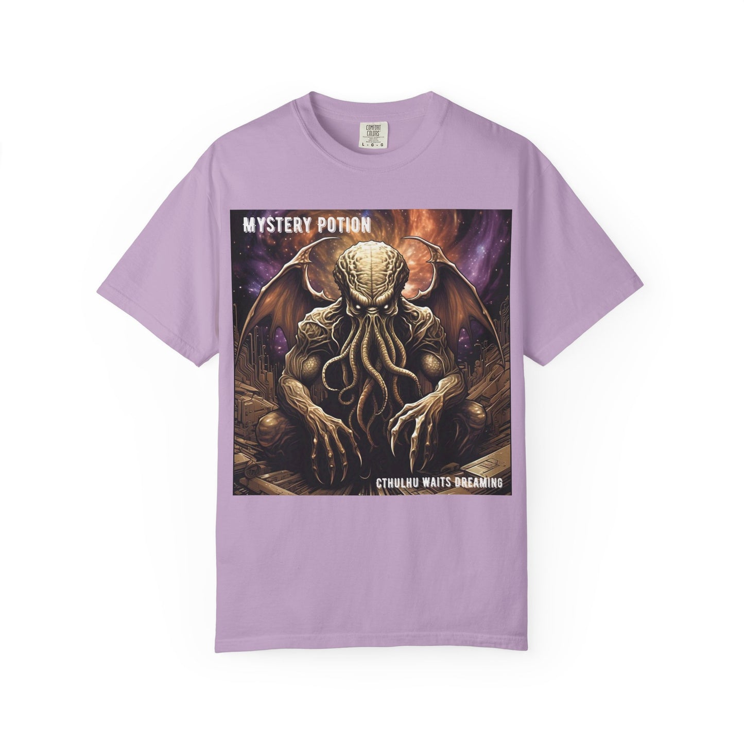 Mystery Potion Unisex T-Shirt, Cthulhu Inspired Tee, Gothic Apparel, Witchy Clothing, Halloween Outfit, Fantasy Fan Gift