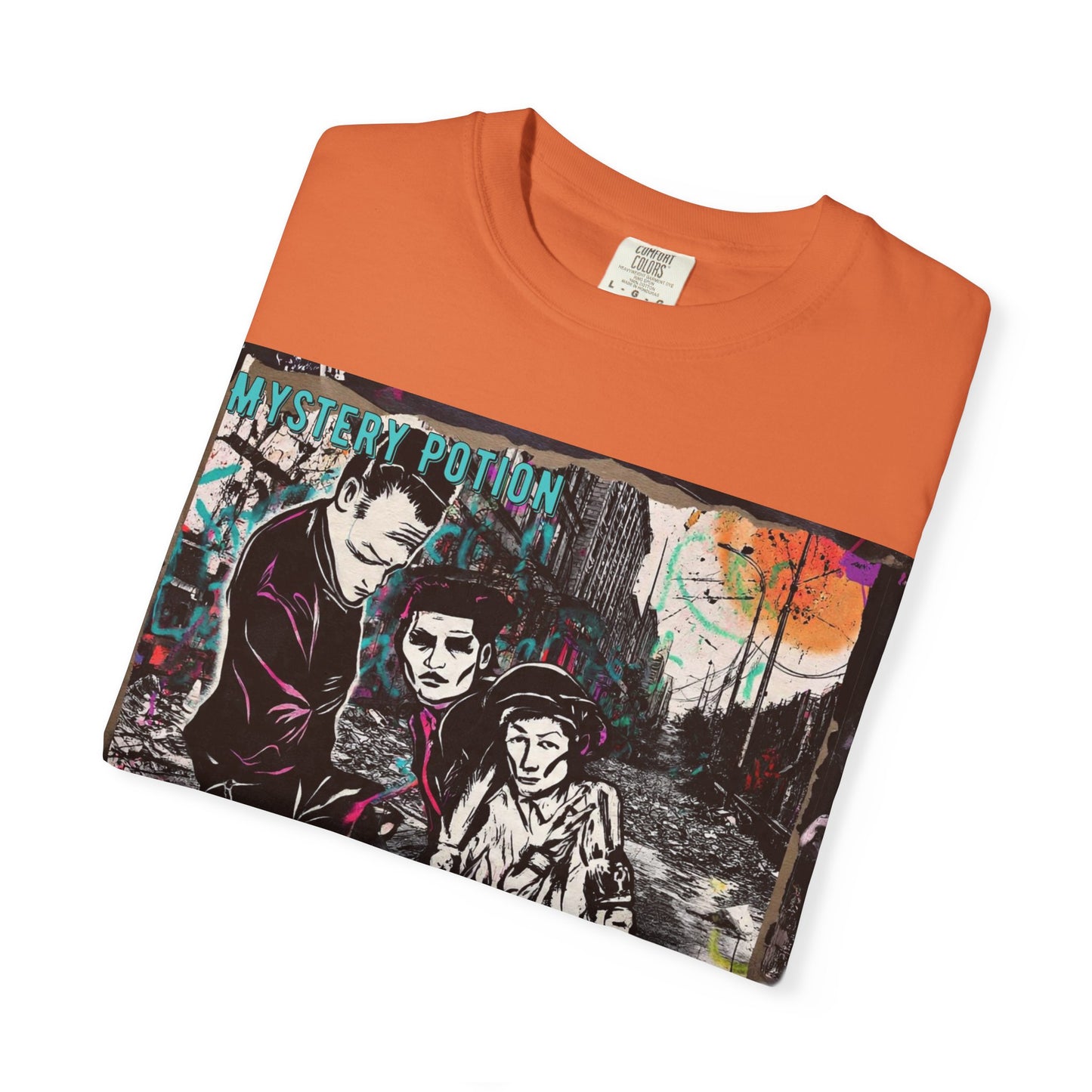 'You Think The World Is Overpopulated' by Mystery Potion, Street Art Unisex T-Shirt - Alternative Fashion, Graphic Tee for Music Lovers, Gifting, Urban Style, Everyday Wear