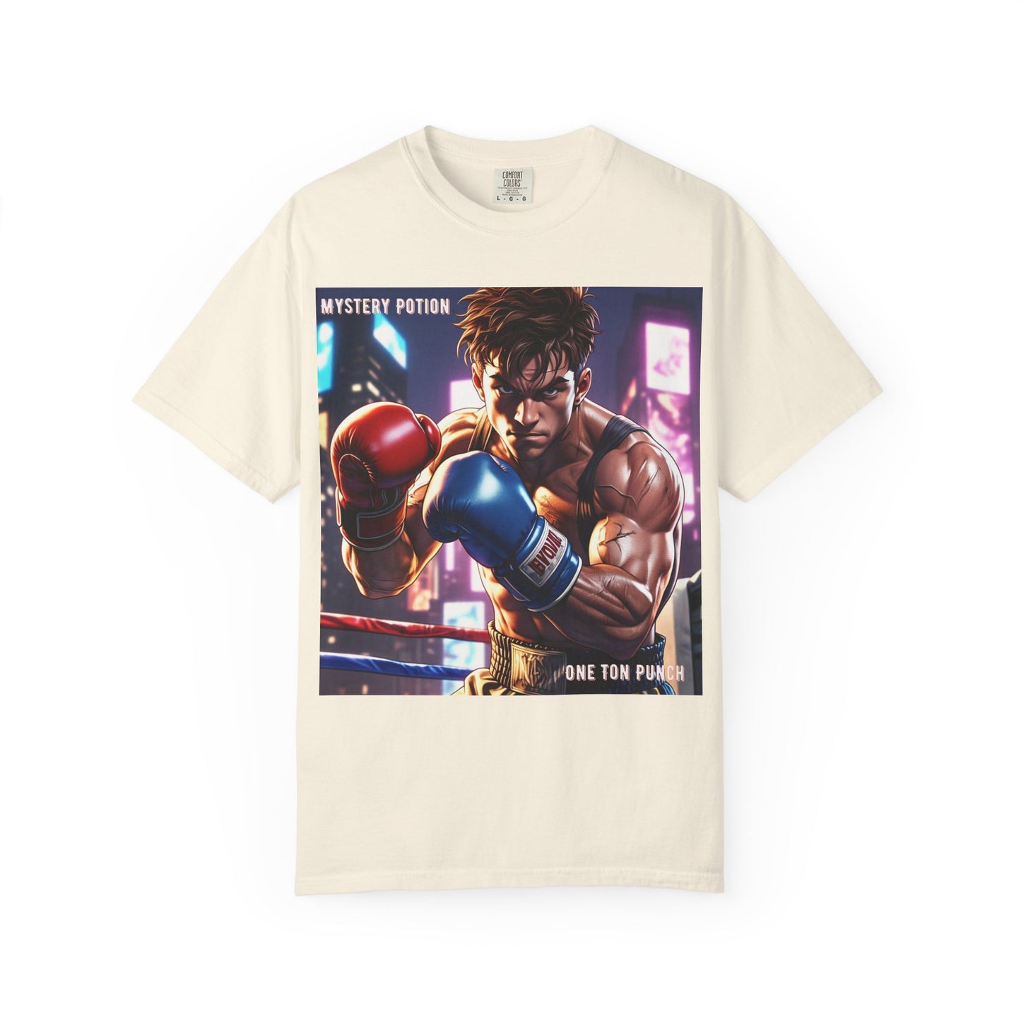 'One Ton Punch' by Mystery Potion, Boxer T-Shirt, Unisex Graphic Tee, Gift for Gamers, Vintage Style Shirt, Cool Casual Wear, Streetwear Fashion