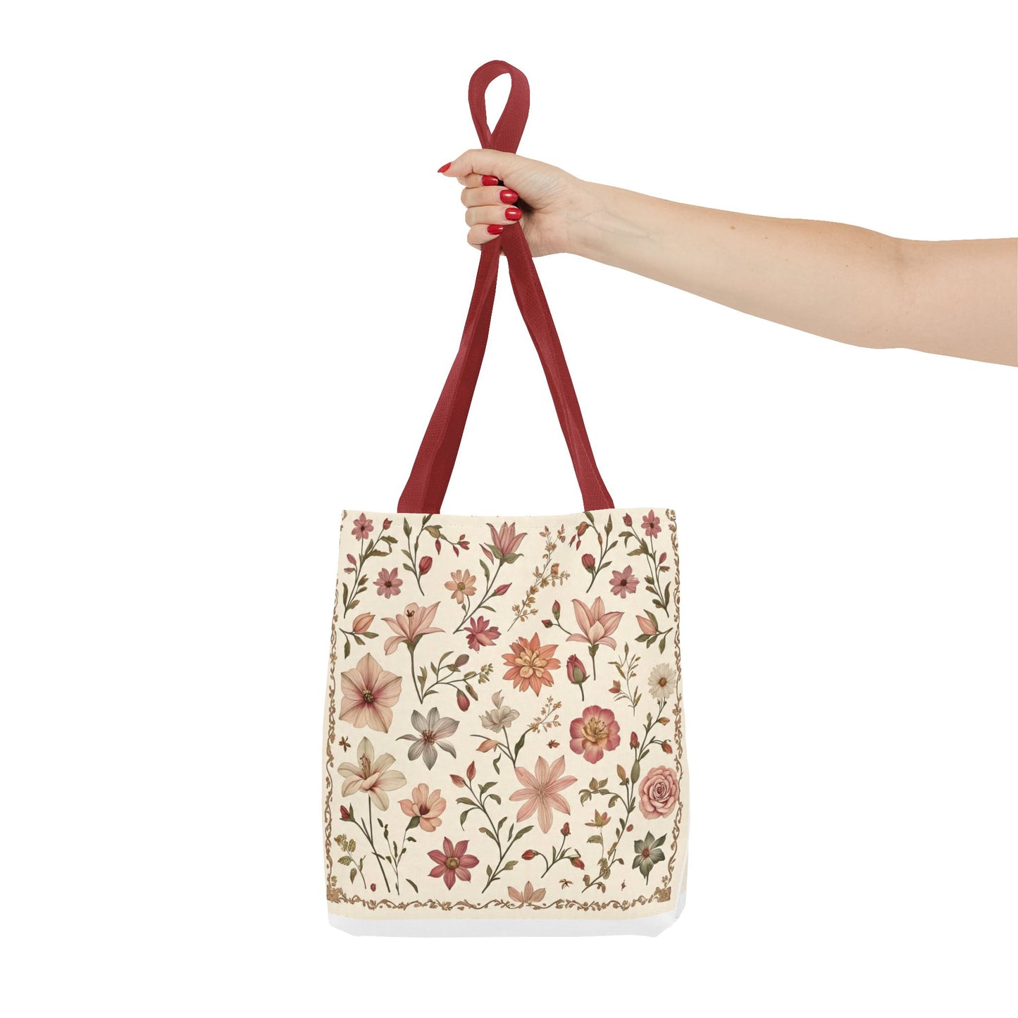 Floral Print Tote Bag - Stylish Everyday Carry, Eco-Friendly Shopping, Gift for Her, Beach Bag, Floral Tote