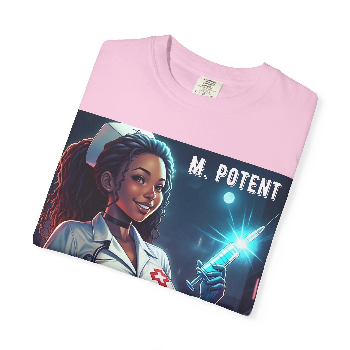 M. Potent's 'A Vaccine Against Evil', Medicine-Themed Unisex T-Shirt, Positive Vibes, Great for Nurses, Vaccination Awareness, Gift for Healthcare Workers