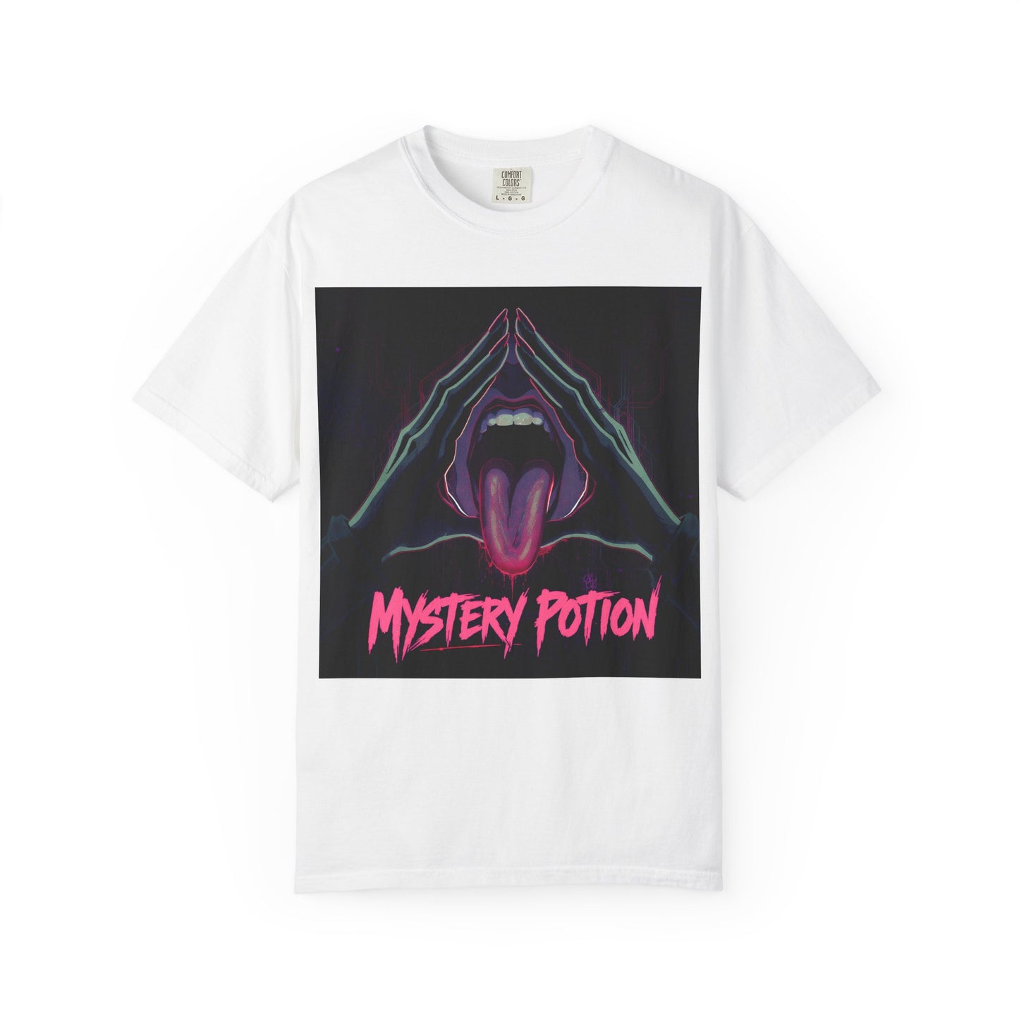 Mystery Potion Graphic Tee, Unisex T-Shirt for Festivals, Gift for Friends, Retro Vibes, Statement Shirt