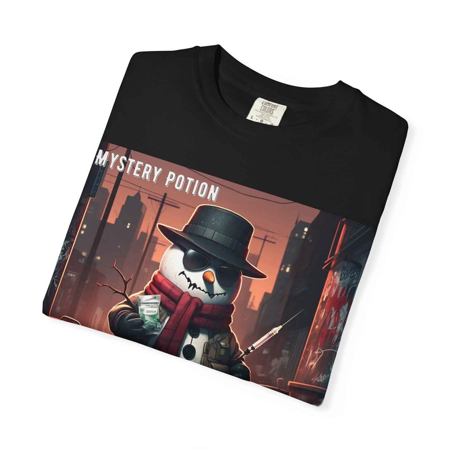 Frosty The Snowman by Mystery Potion, Parody T-Shirt | Unisex Holiday Tee, Winter Decoration, Gift for Christmas, Cozy Casual Style, Fun Snowman Design