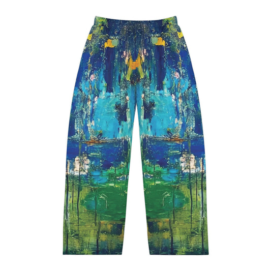 Vibrant Men's Pajama Pants, Abstract Art, Artistic Lounge Pants, Cozy Sleepwear, Unique Gift, Relaxing Nightwear