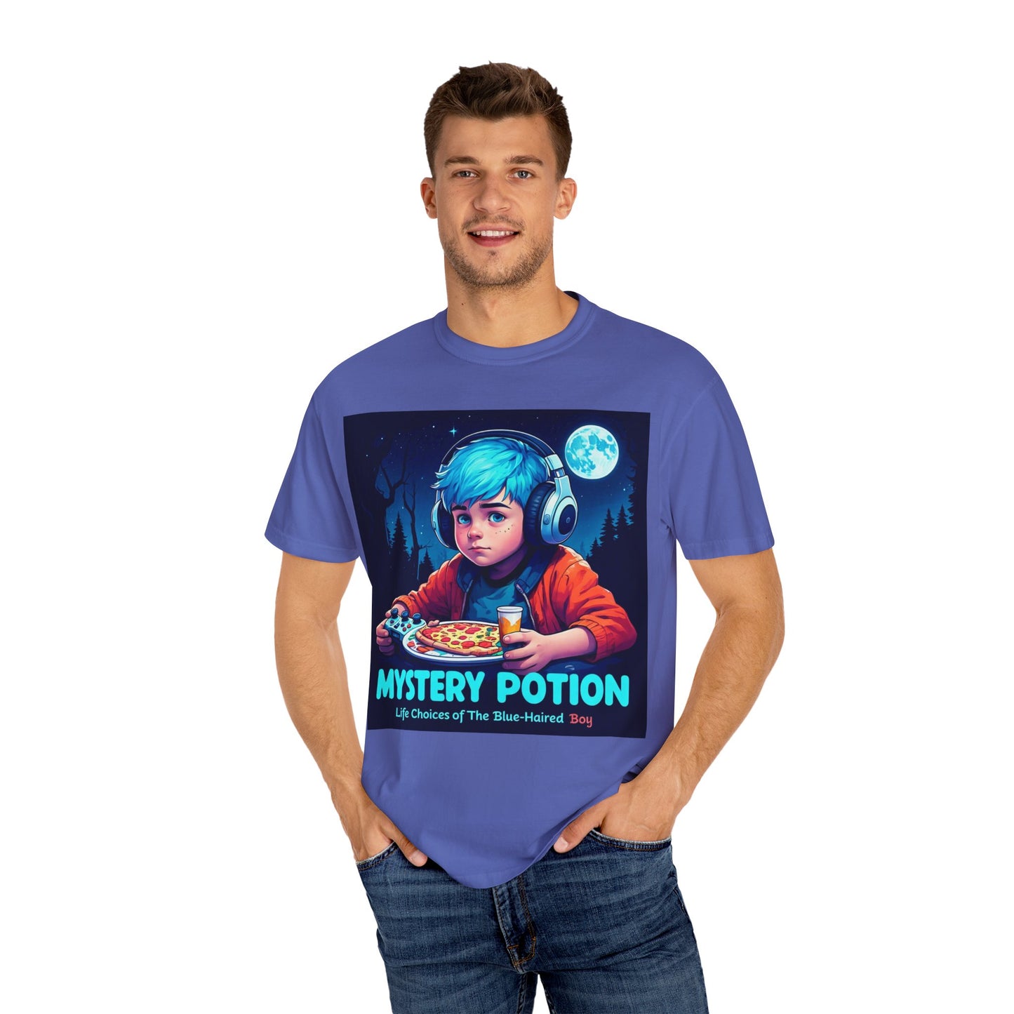Mystery Potion T-shirt, Gamer Tee, Unisex Graphic Tee, Quirky Gift, Unique Design, Retro Vibe