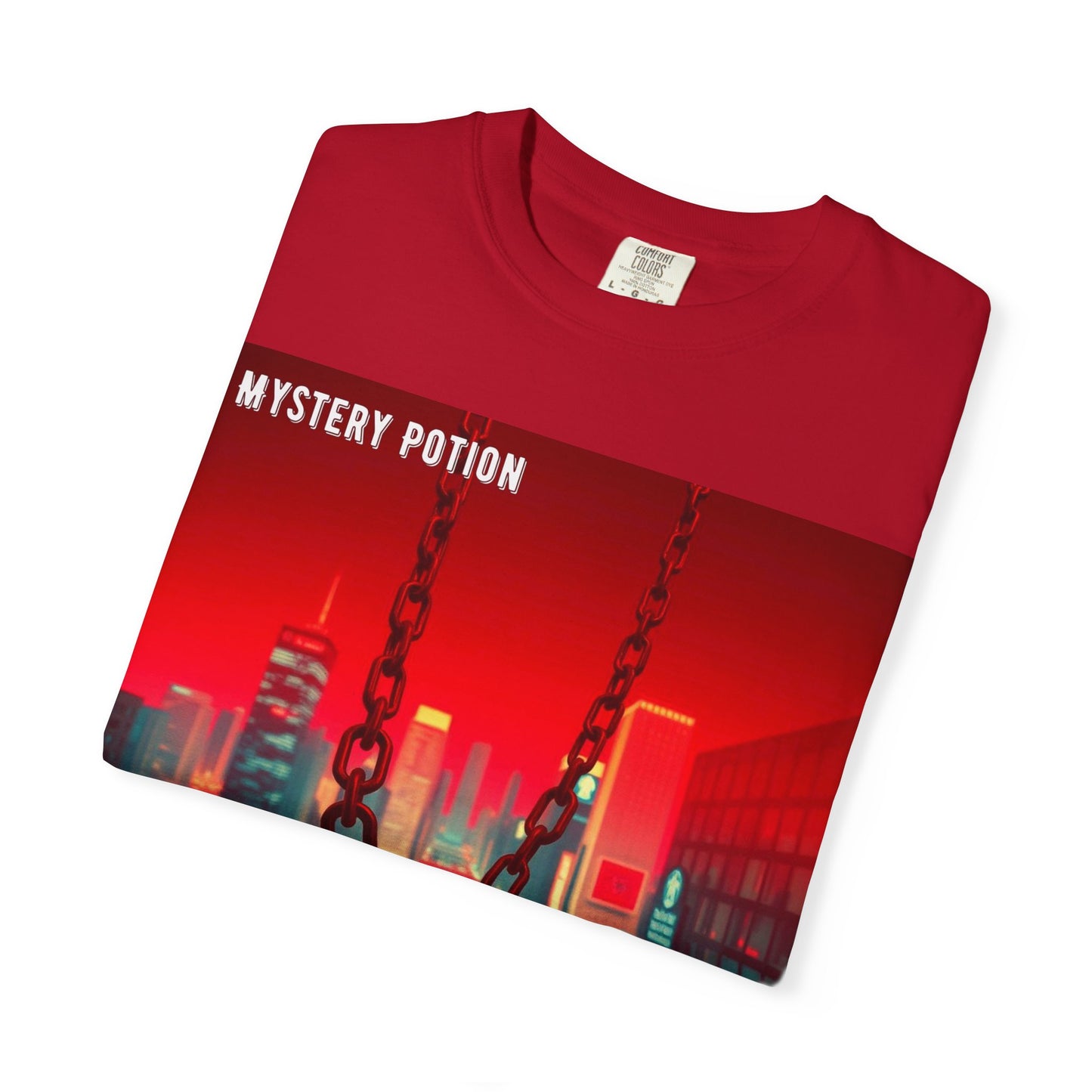Mystery Potion Urban T-Shirt, Retro Graphic Tee, Unisex Streetwear, Casual Wear, Gift for Art Lovers, Music Festival Apparel