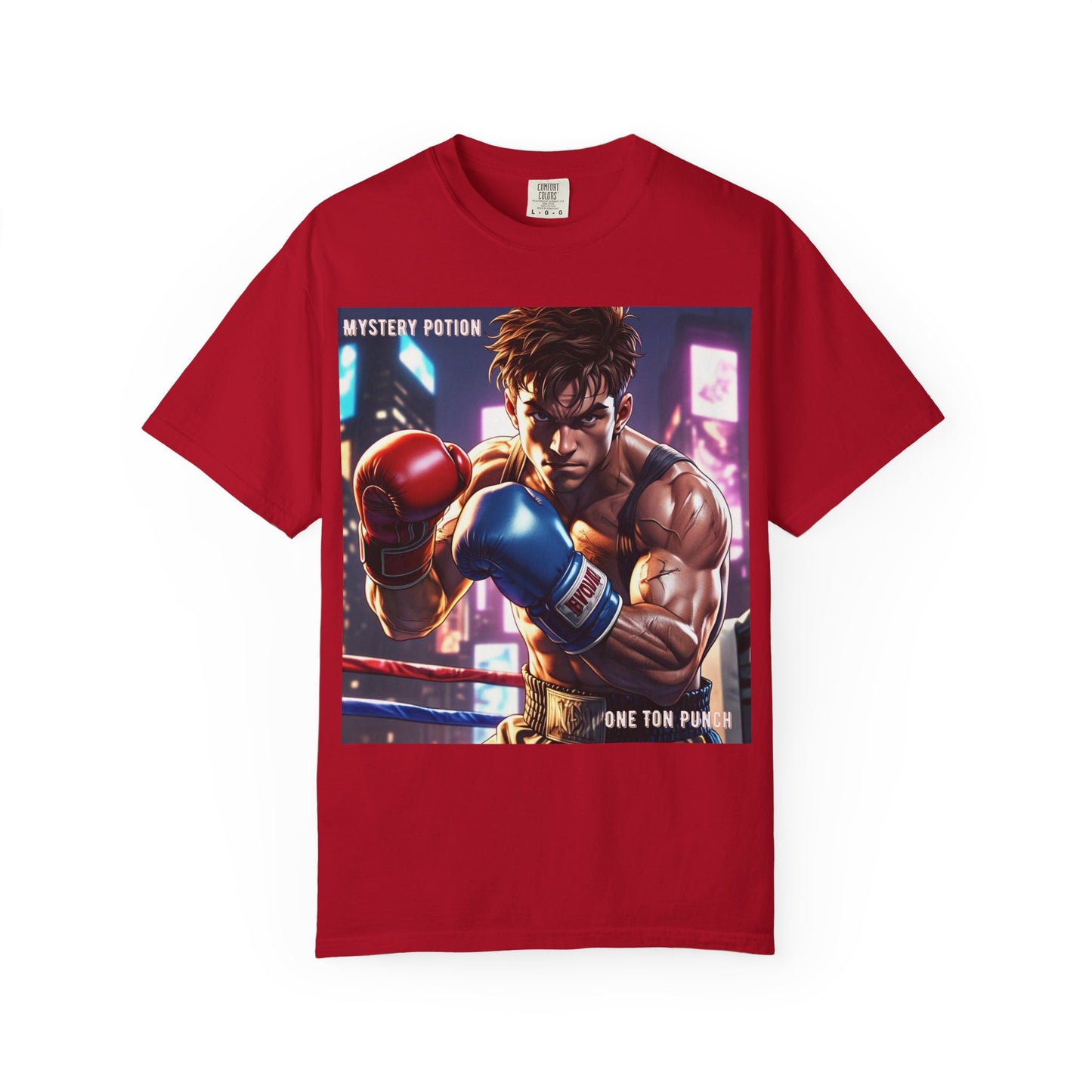 'One Ton Punch' by Mystery Potion, Boxer T-Shirt, Unisex Graphic Tee, Gift for Gamers, Vintage Style Shirt, Cool Casual Wear, Streetwear Fashion