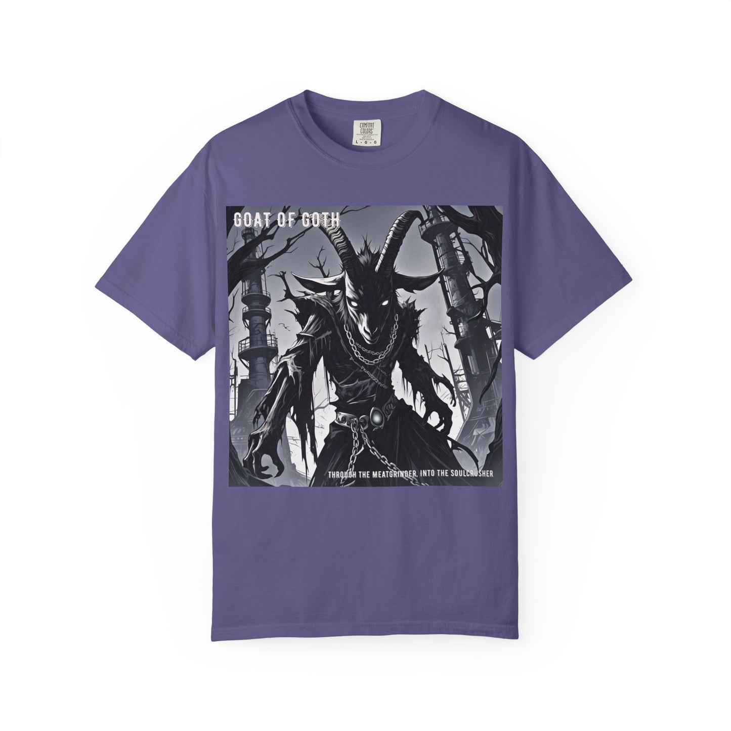 Gothic Graphic T-Shirt, Goat of Goth Tee, Unisex Casual Wear, Alternative Streetwear, Edgy Apparel for Fans, Perfect Gift for Halloween