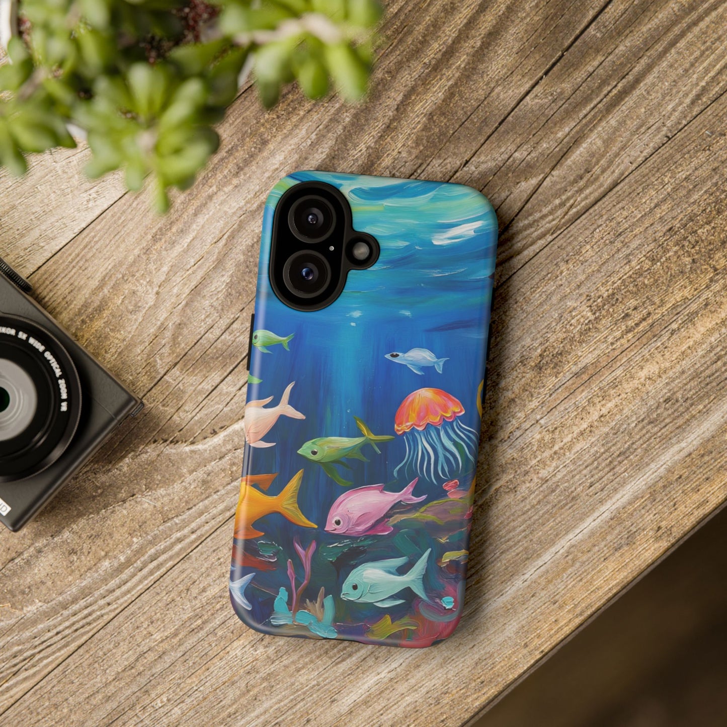 Vibrant Ocean-Inspired Phone Case, Waterproof Phone Cover, Unique Gift for Ocean Lovers, Coastal Decor, Nature-Inspired Accessory