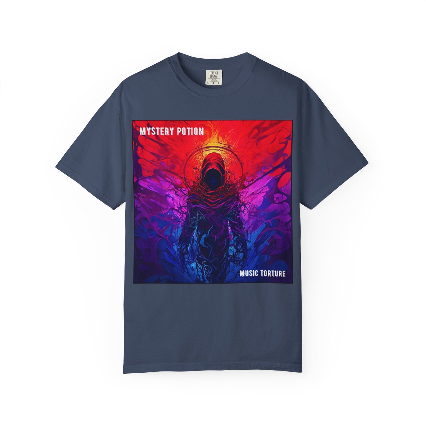 'Music Torture' by Mystery Potion Unisex Garment-Dyed T-shirt, Music Torture Tee, Vibrant Graphic Shirt, Cool Casual Wear, Gift for Music Lovers, [...]
