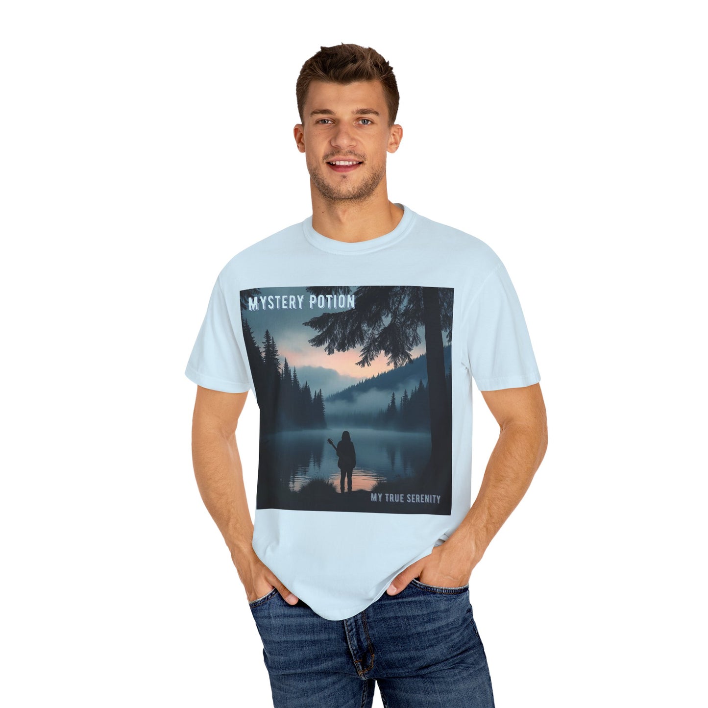 'My True Serenity' by Mystery Potion Unisex T-Shirt | Nature Lover Gift, Outdoor Adventure Tee, Casual Everyday Wear, Unique Graphic Shirt, Cozy and Stylish