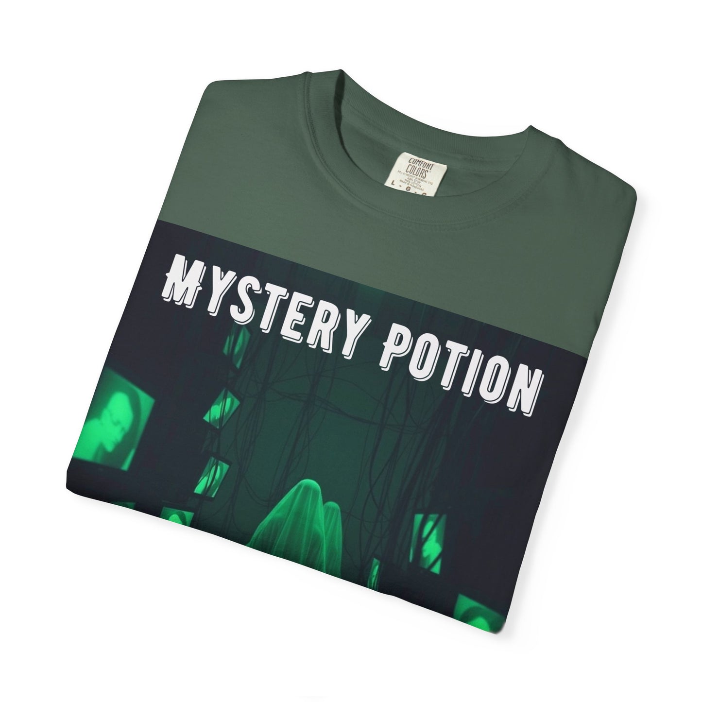 Mystery Potion Unisex T-Shirt | Ghostly Vibe | Perfect for Halloween, Gifts, or Casual Wear, Unique Tee, Spooky Apparel, Graphic Shirt