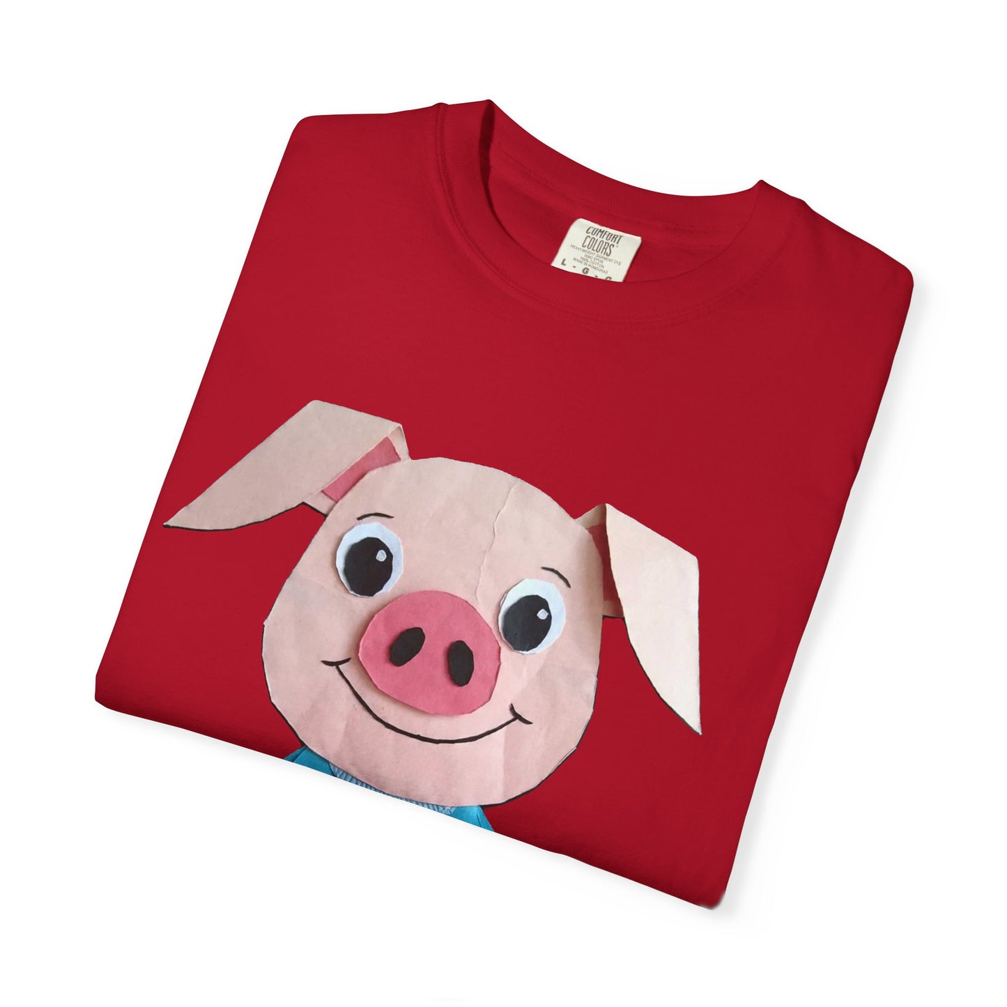 Cute Pig Character T-Shirt, Animal Lover Gift, Funny Graphic Tee, Casual Wear, Farm Themed Shirt