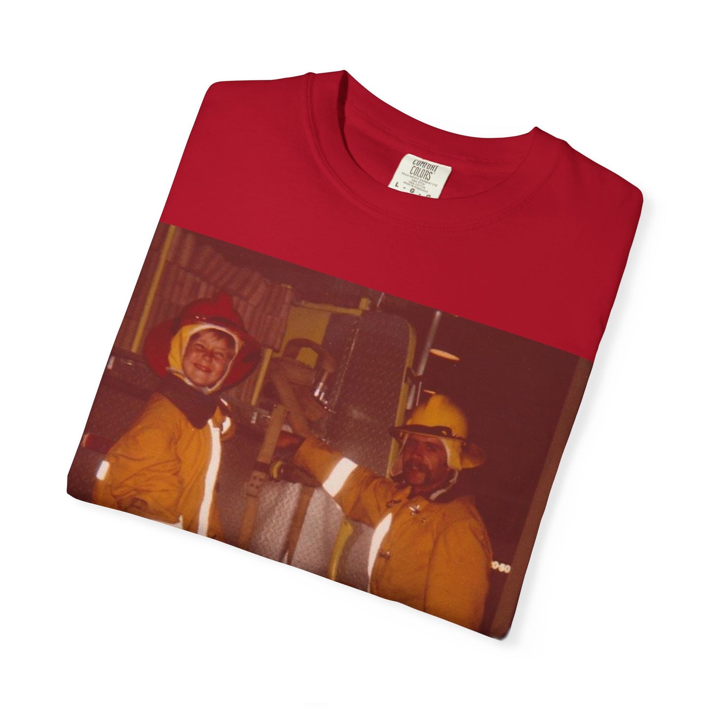 Vintage Firefighter T-Shirt, Unisex Garment-Dyed Tee, Retro Fire Rescue Shirt, Firefighter Gifts, Hero Tribute Apparel