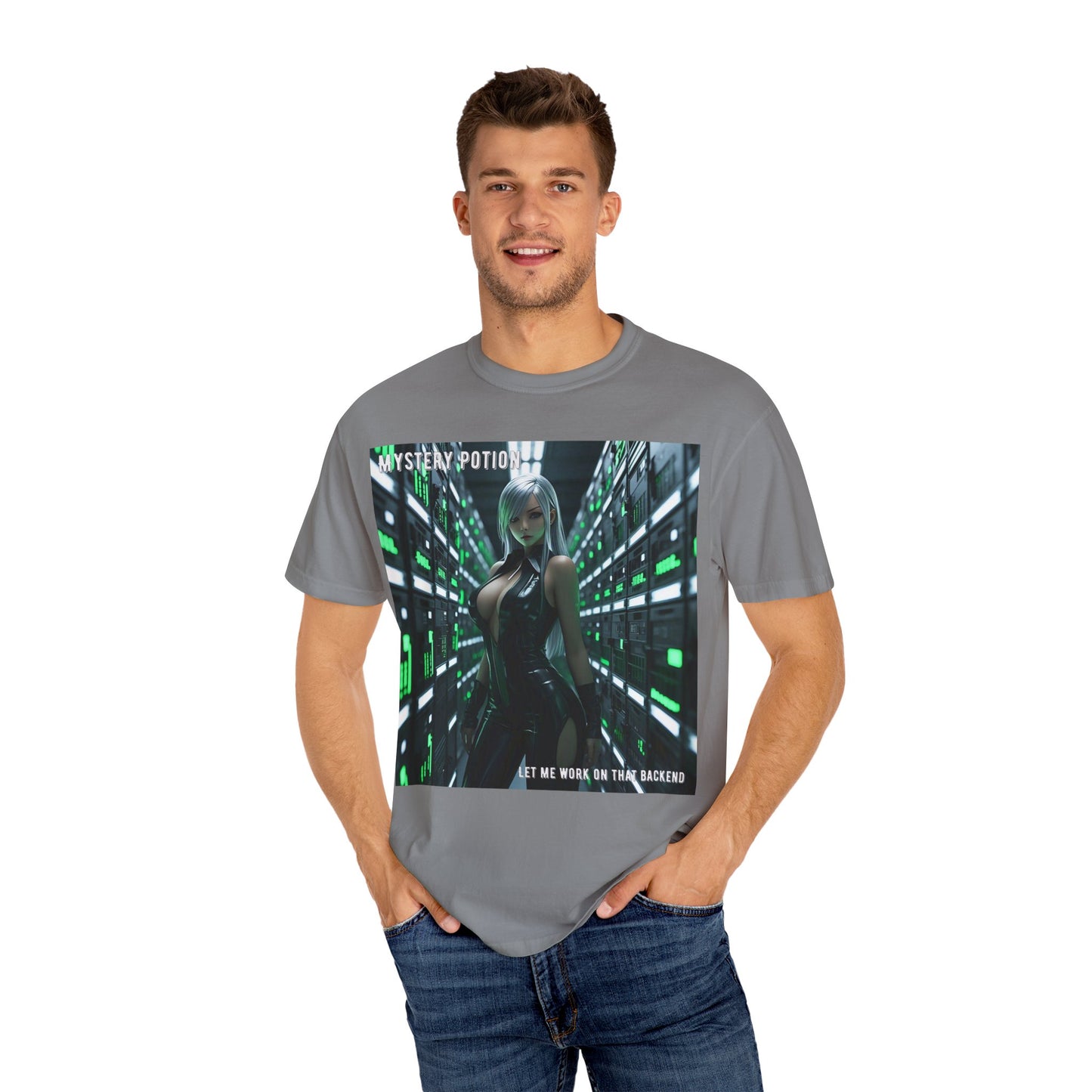 Mystery Potion Unisex T-Shirt, Gamer Tee, Backend Developer Gift, Fun Tech Graphic Shirt, Casual Outfit, Birthday Present