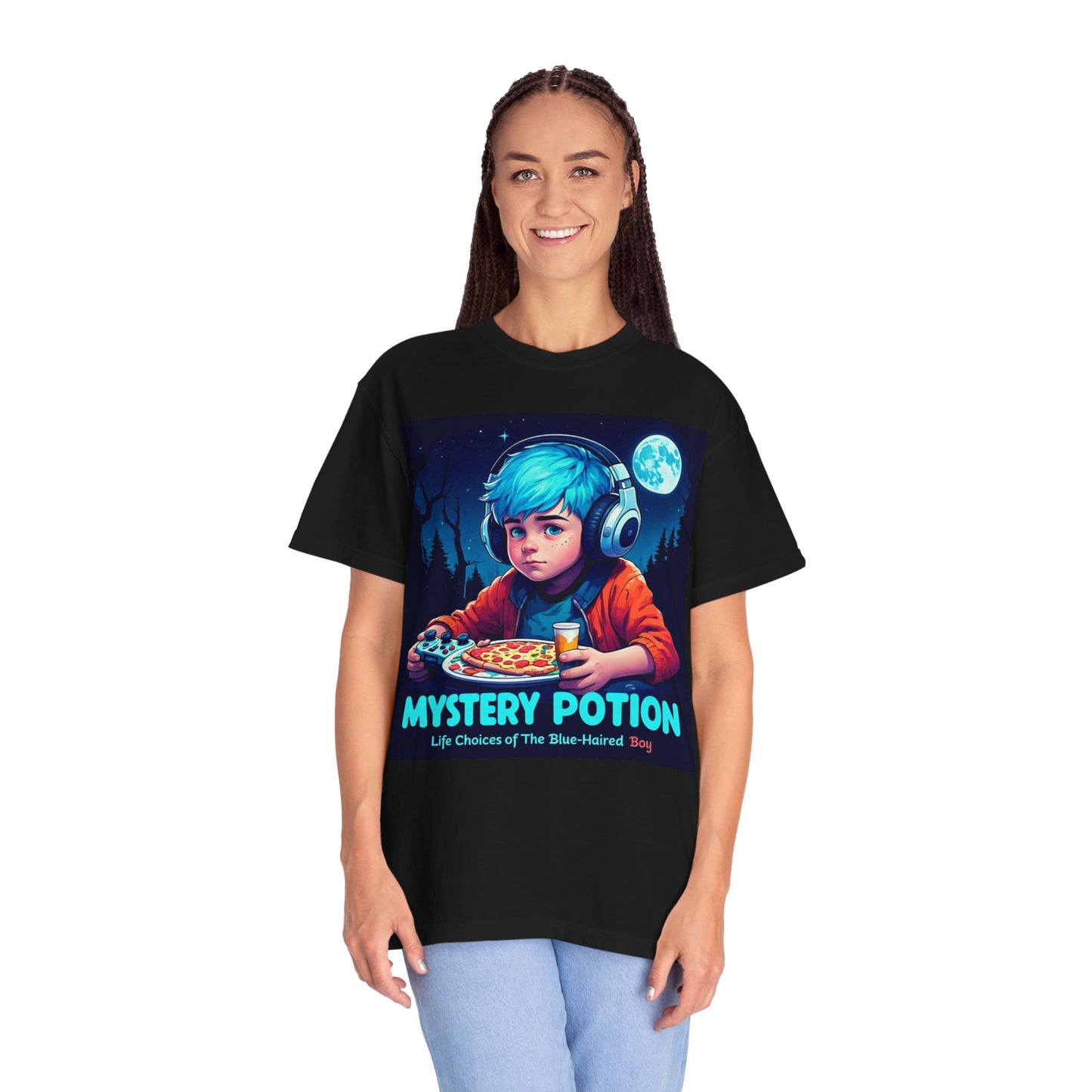 Mystery Potion T-shirt, Gamer Tee, Unisex Graphic Tee, Quirky Gift, Unique Design, Retro Vibe
