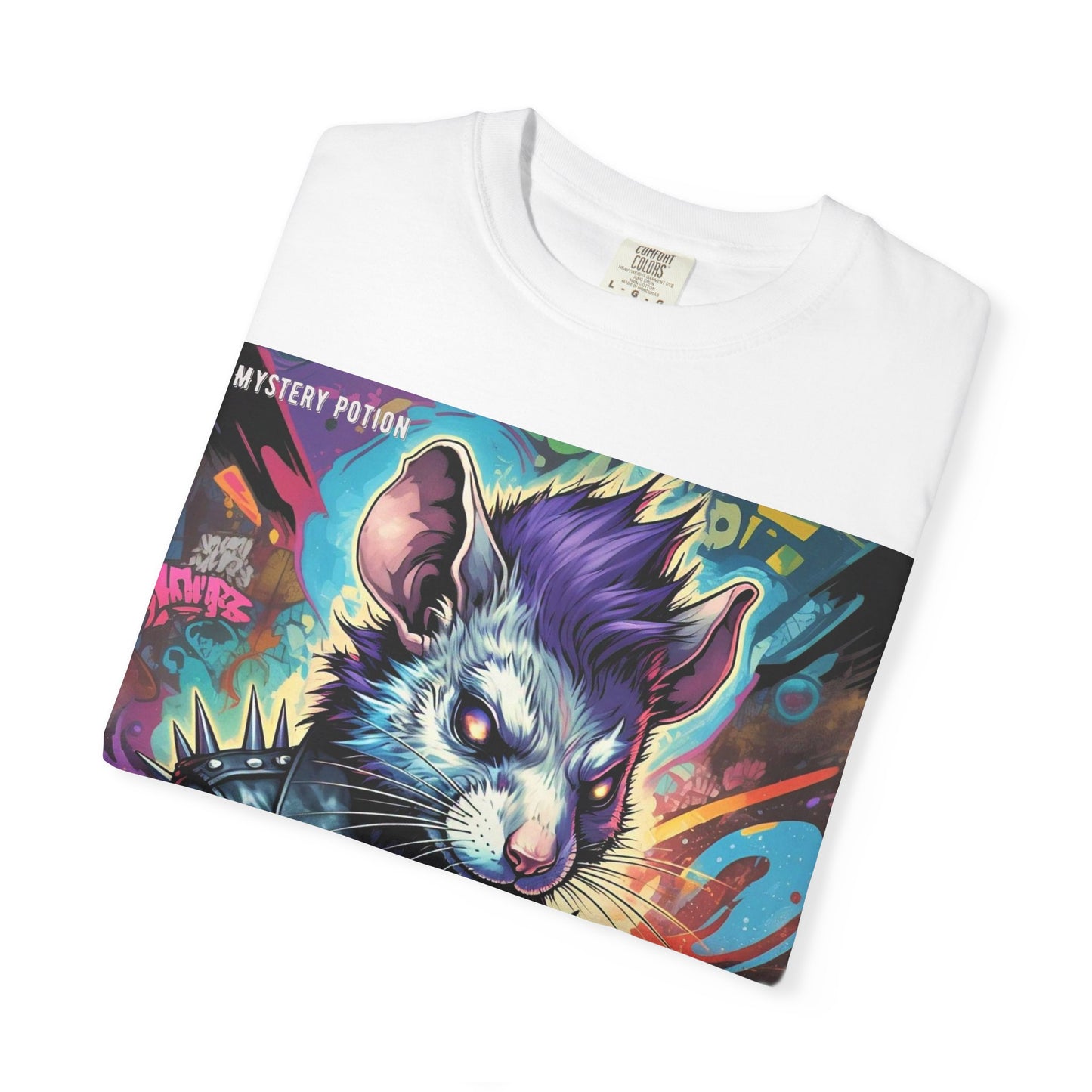 Punk Rock Rodent T-Shirt, Unisex Graphic Tee, Edgy Casual Wear, Alternative Fashion, Gift for Music Lovers, Festival Apparel