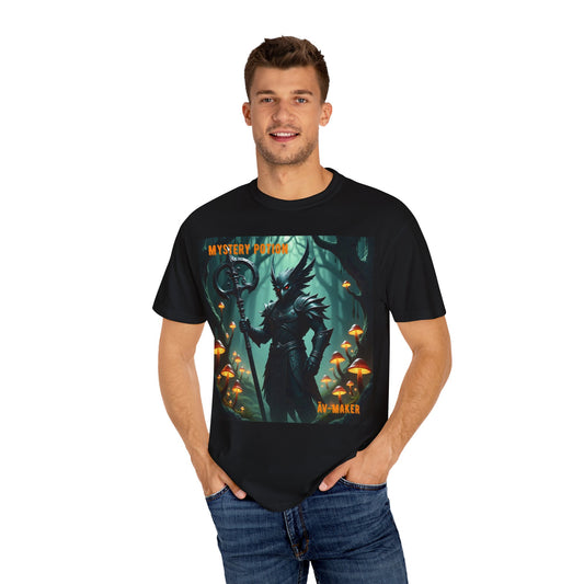 Mystical Āv-Maker Unisex Garment-Dyed T-shirt, Fantasy Apparel, Gift for Gamers, Witchy T-shirt, Mystery Potion Design, Unisex Tee