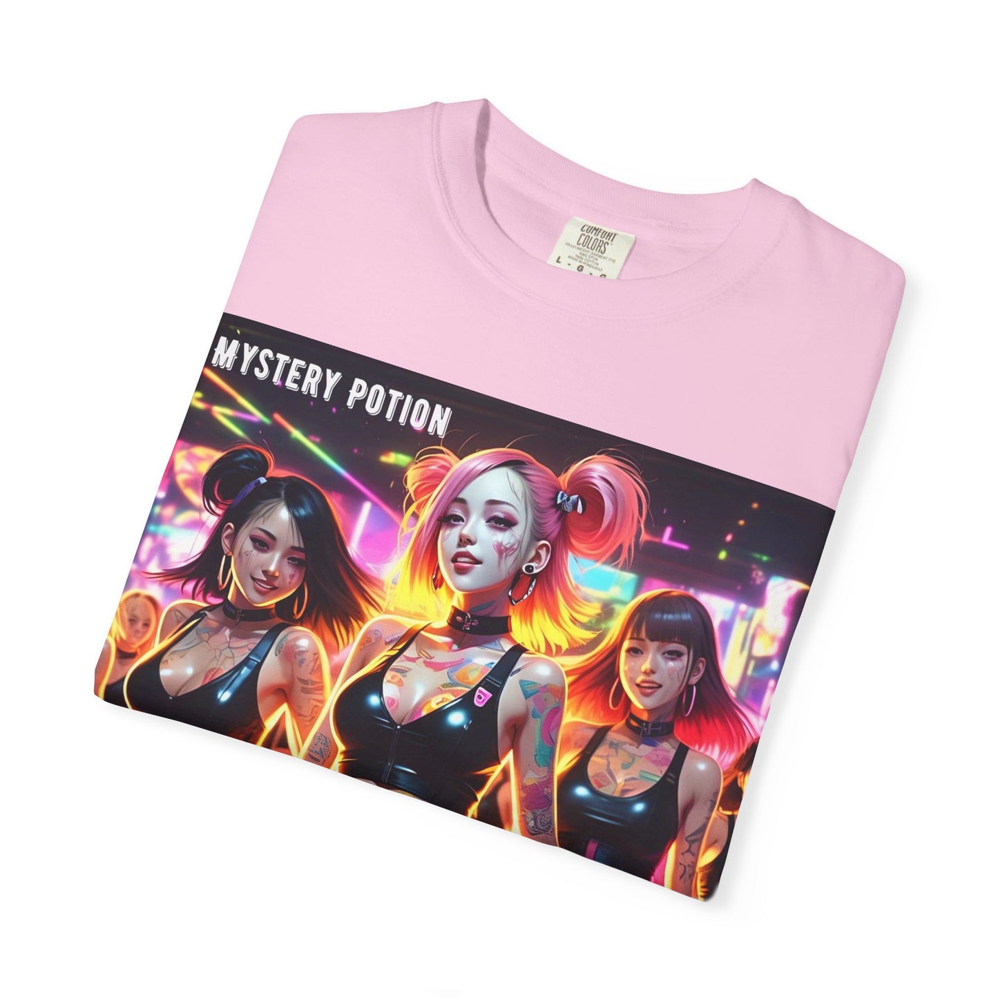 Mystery Potion Unisex T-Shirt, Trendy Graphic Tee for Women, Summer Festival Shirt, Edgy Streetwear, Gifts for Gamers, Cool Casual Wear