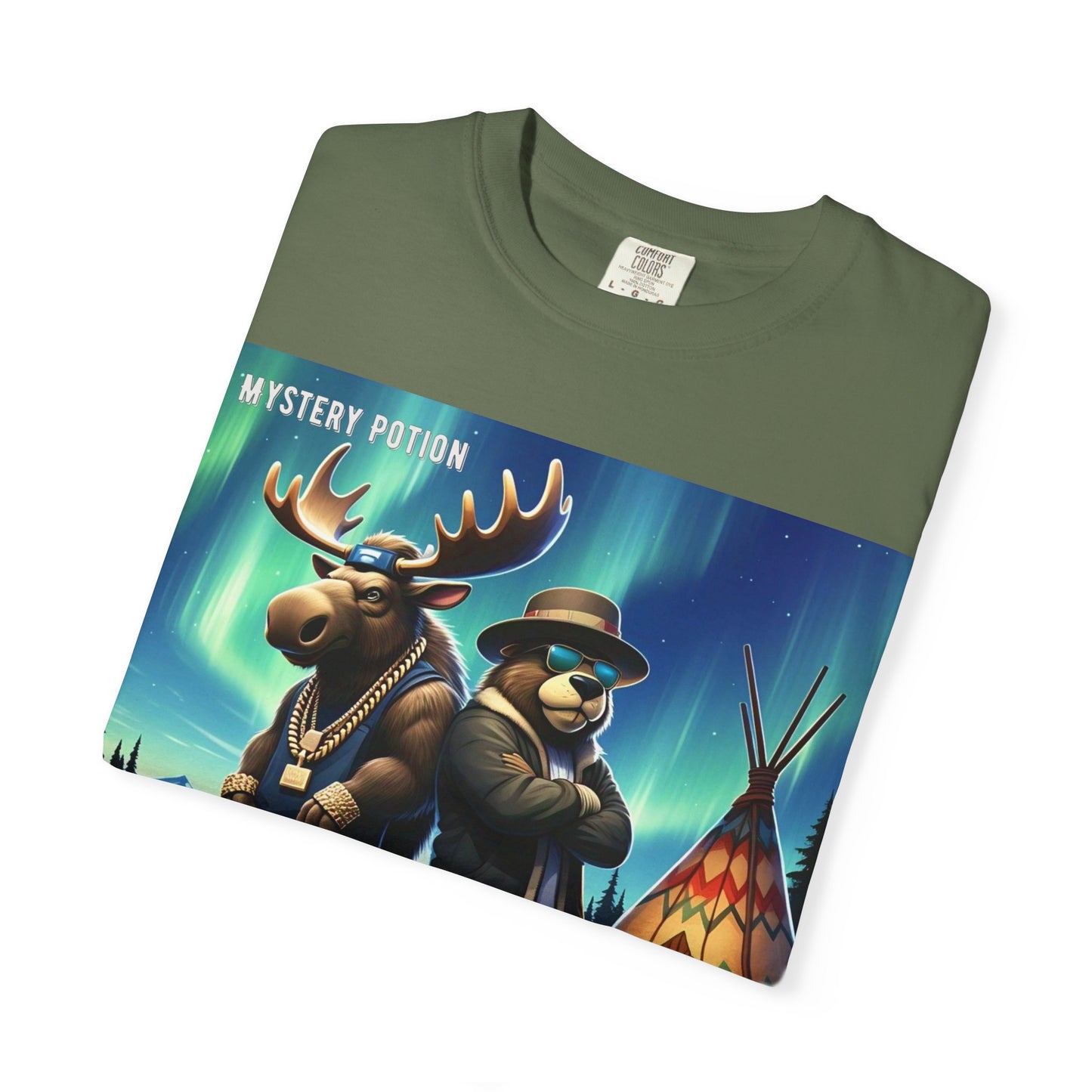 'Land Of The Silver Birch' by Mystery Potion,  Unisex Garment-Dyed T-shirt
