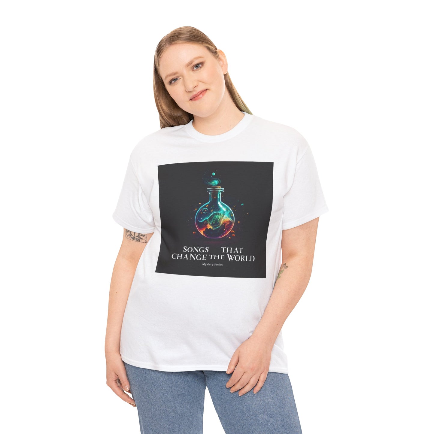 'Songs That Change The World' by Mystery Potion Viral Statement Tee